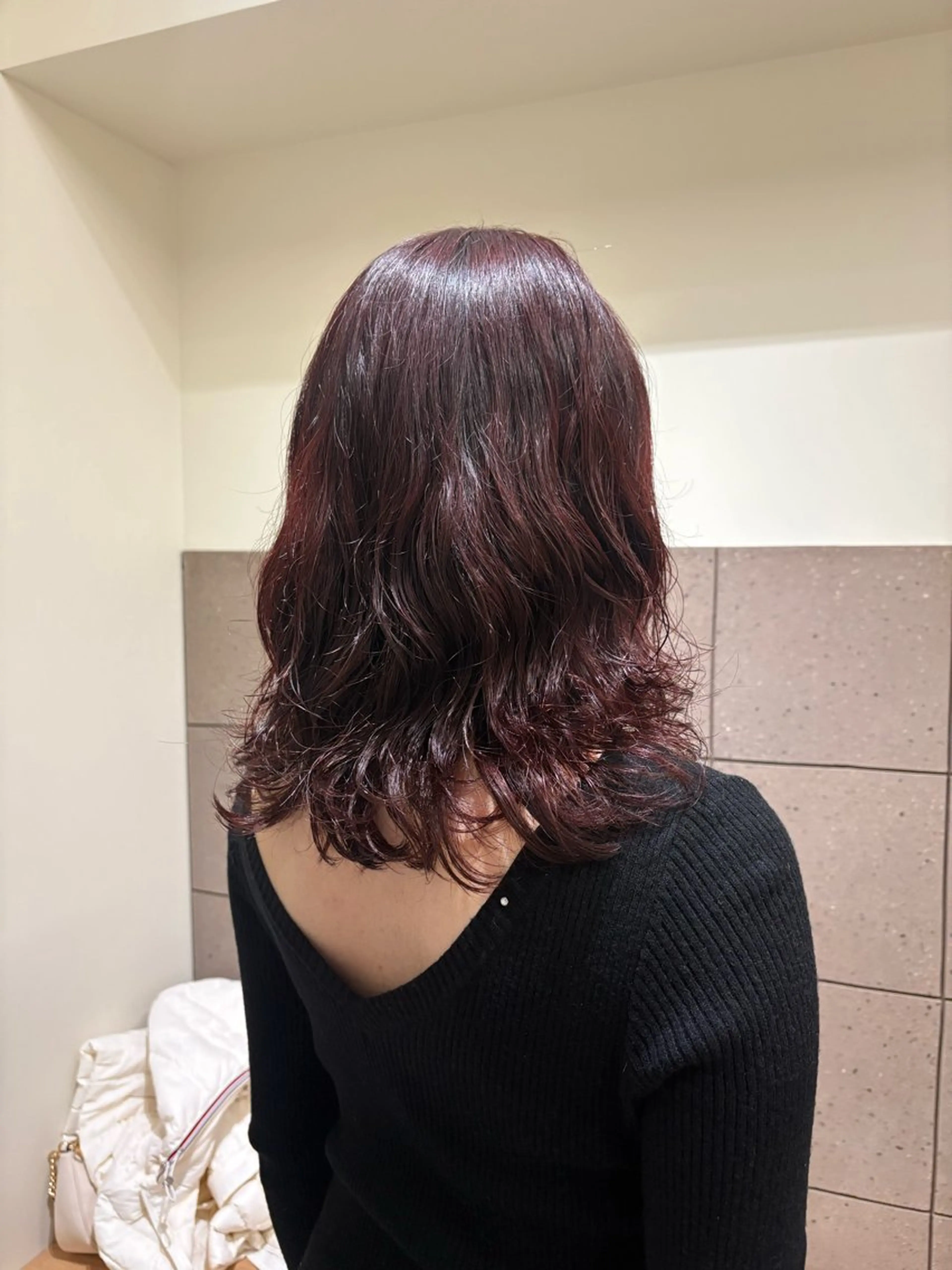 セミロング カット パーマ natsuki /HUI 金山のヘアスタイル