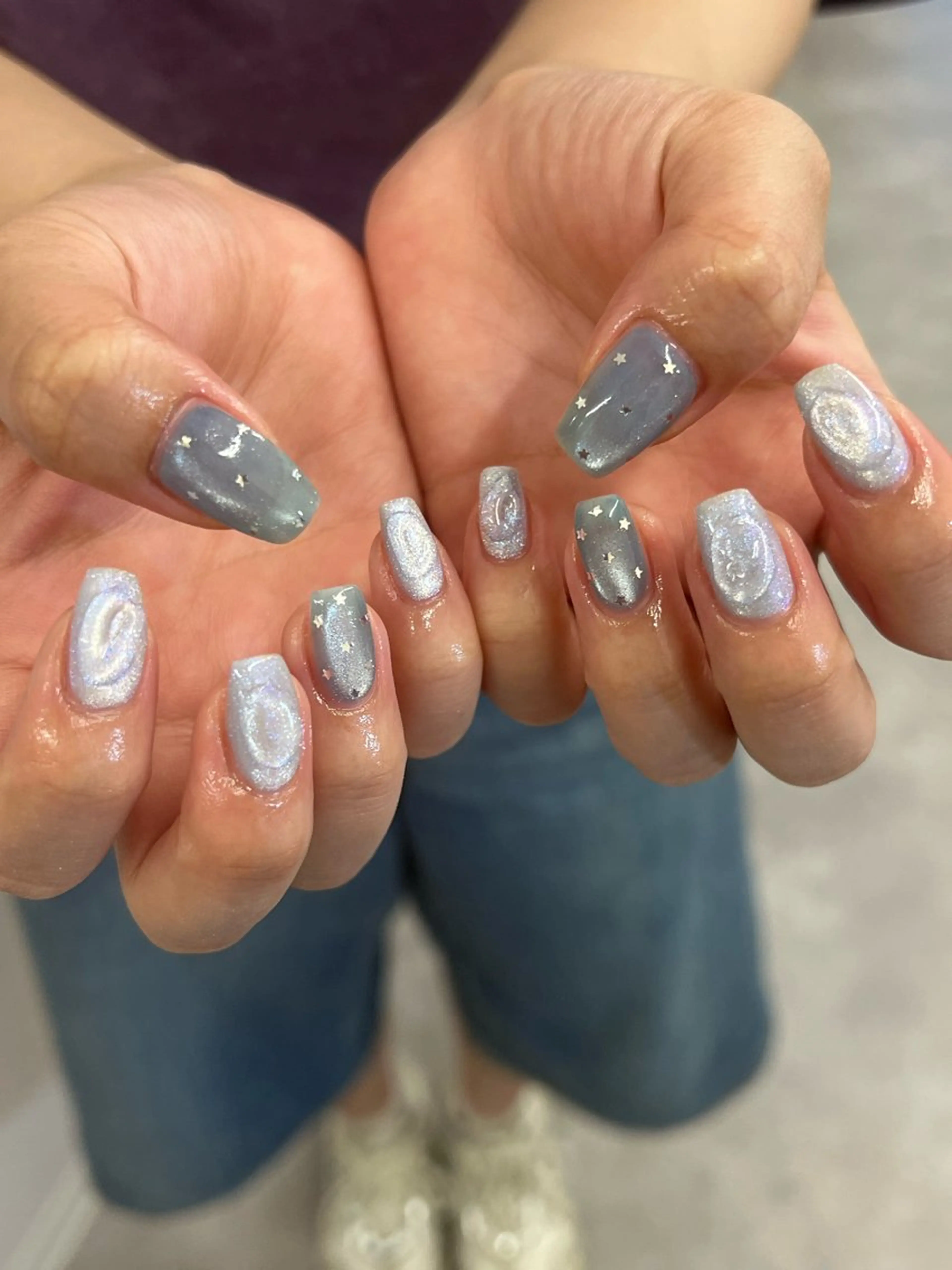 ネイル ドット ジェルネイル マグネットネイル ニュアンスネイル パラジェル ハンドネイル ハンドケア Bana_ Nailのその他イメージ