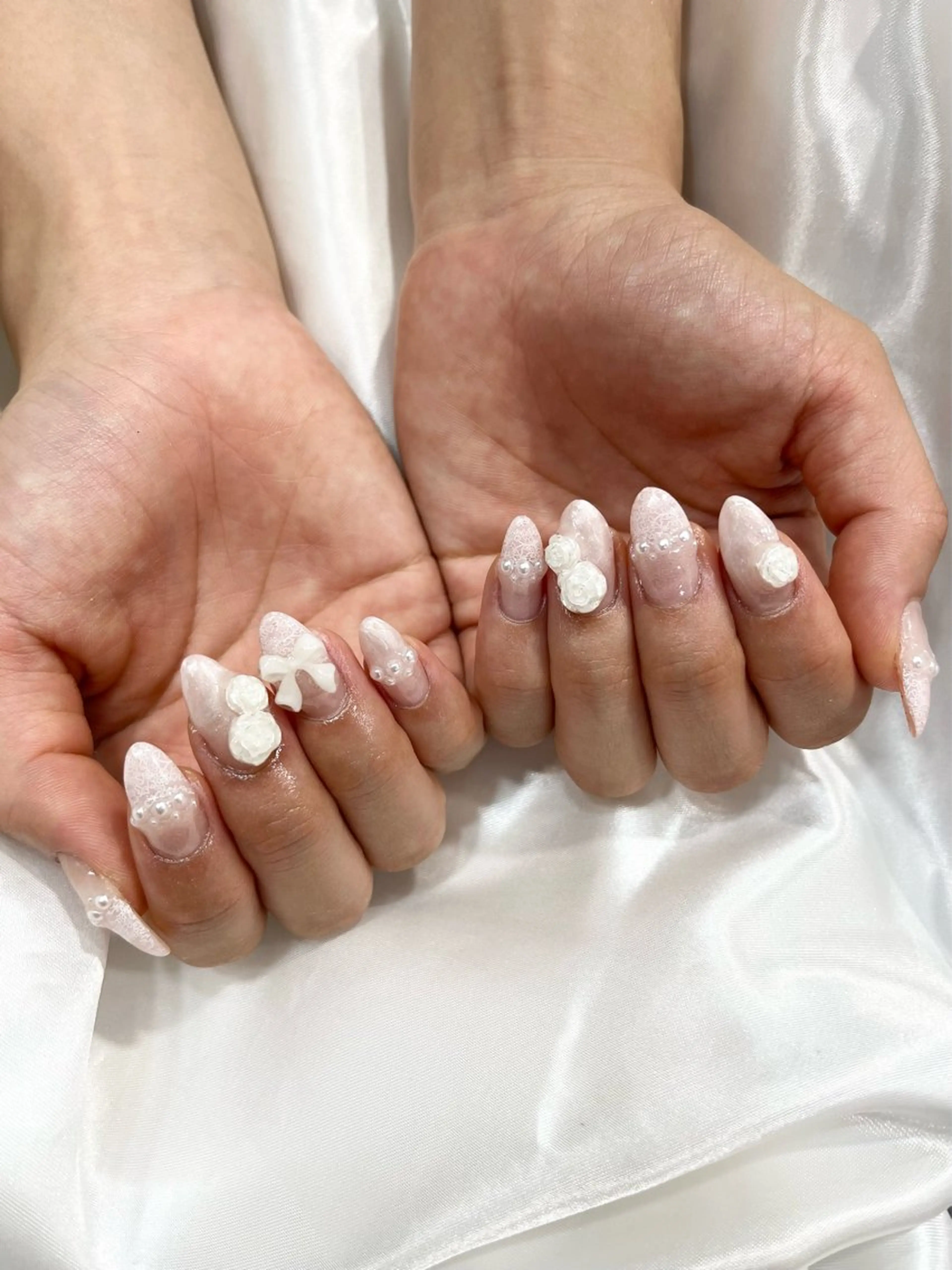 ネイル フレンチネイル レース ハンドネイル フットネイル nailsister ただのネイルデザイン