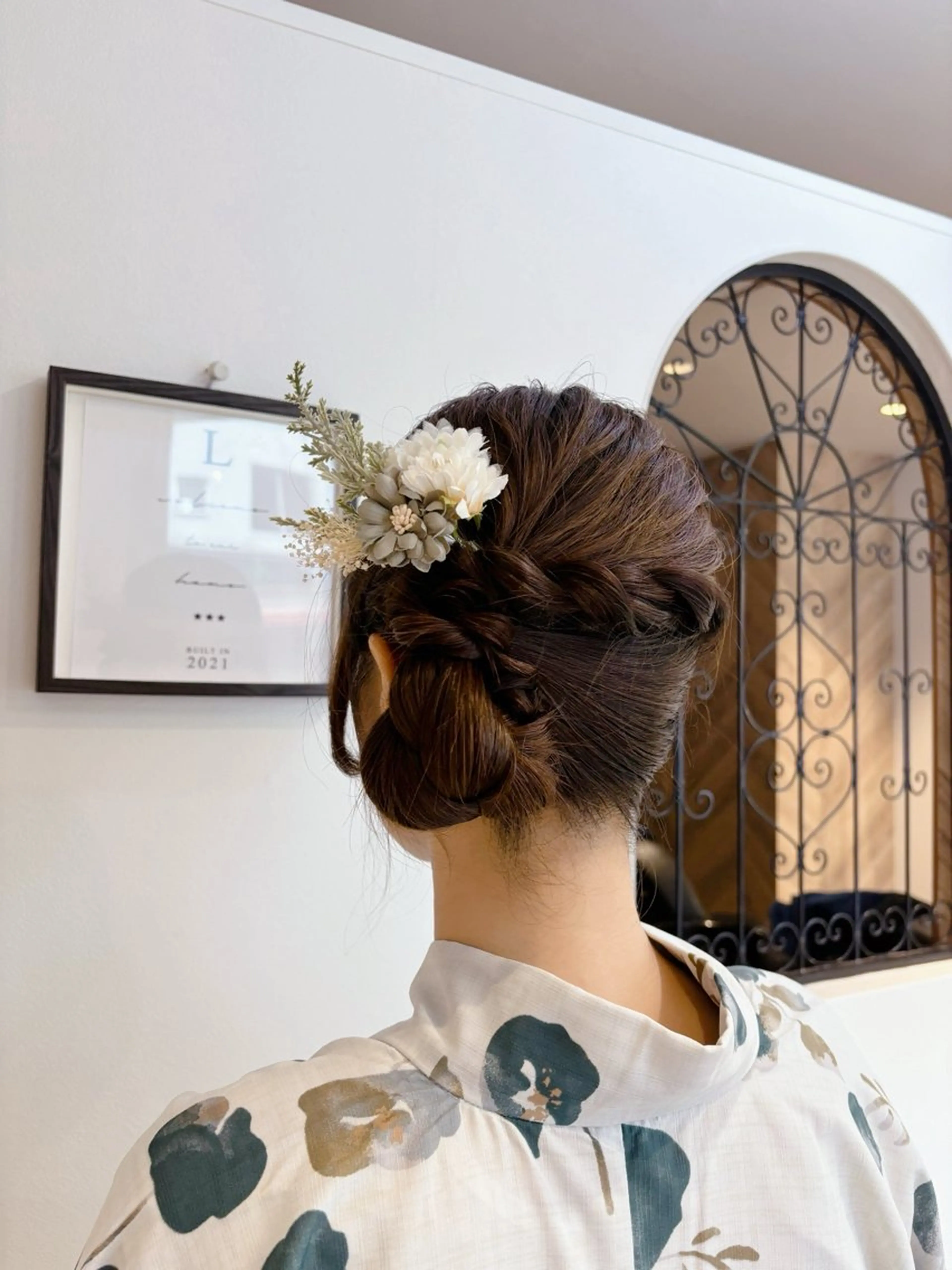 ヘアアレンジ 着付け 🍒しの🍒 透明感カラー/カットのヘアスタイル