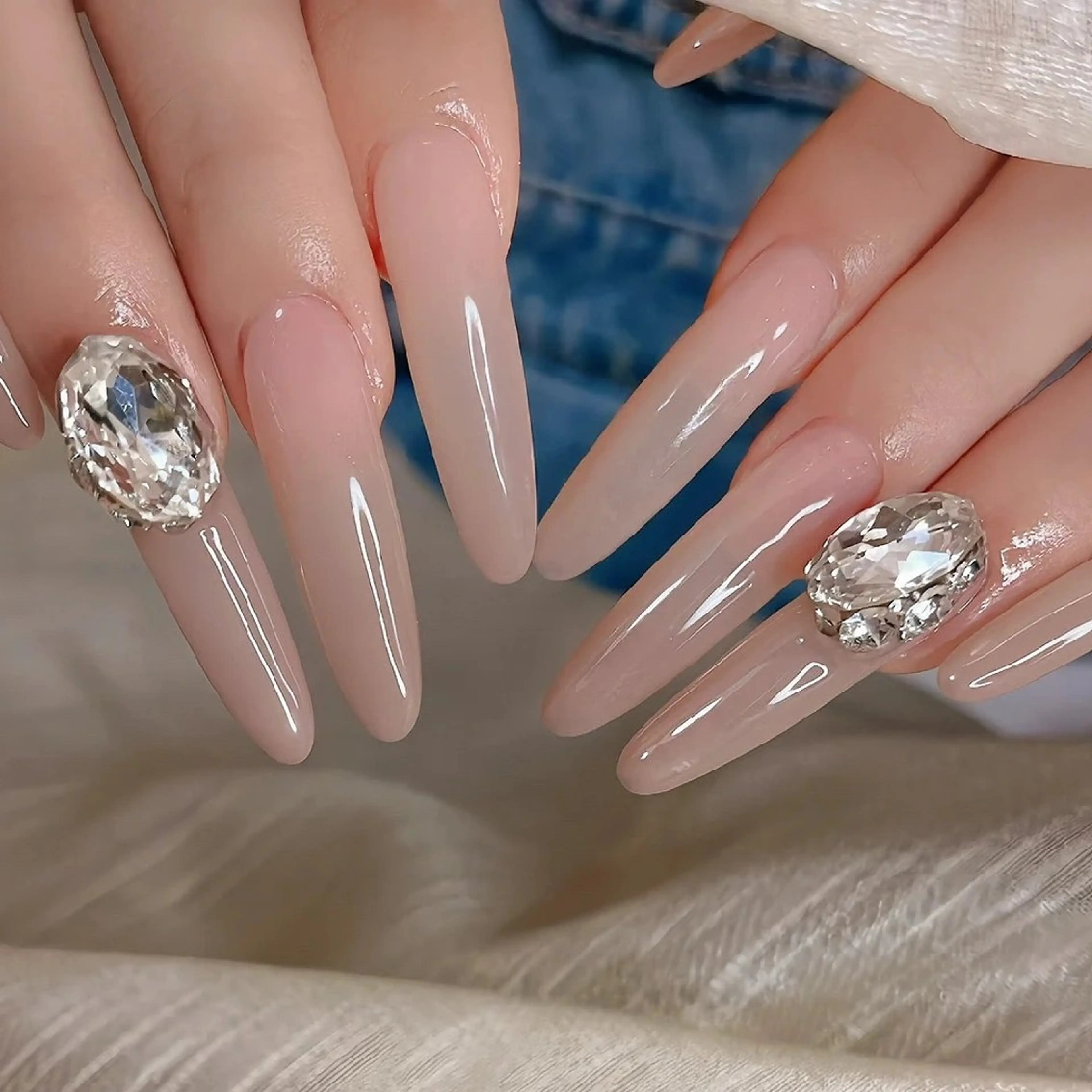 💍ス一パ一ロング！10本チップスカルプワンカラーコースの写真