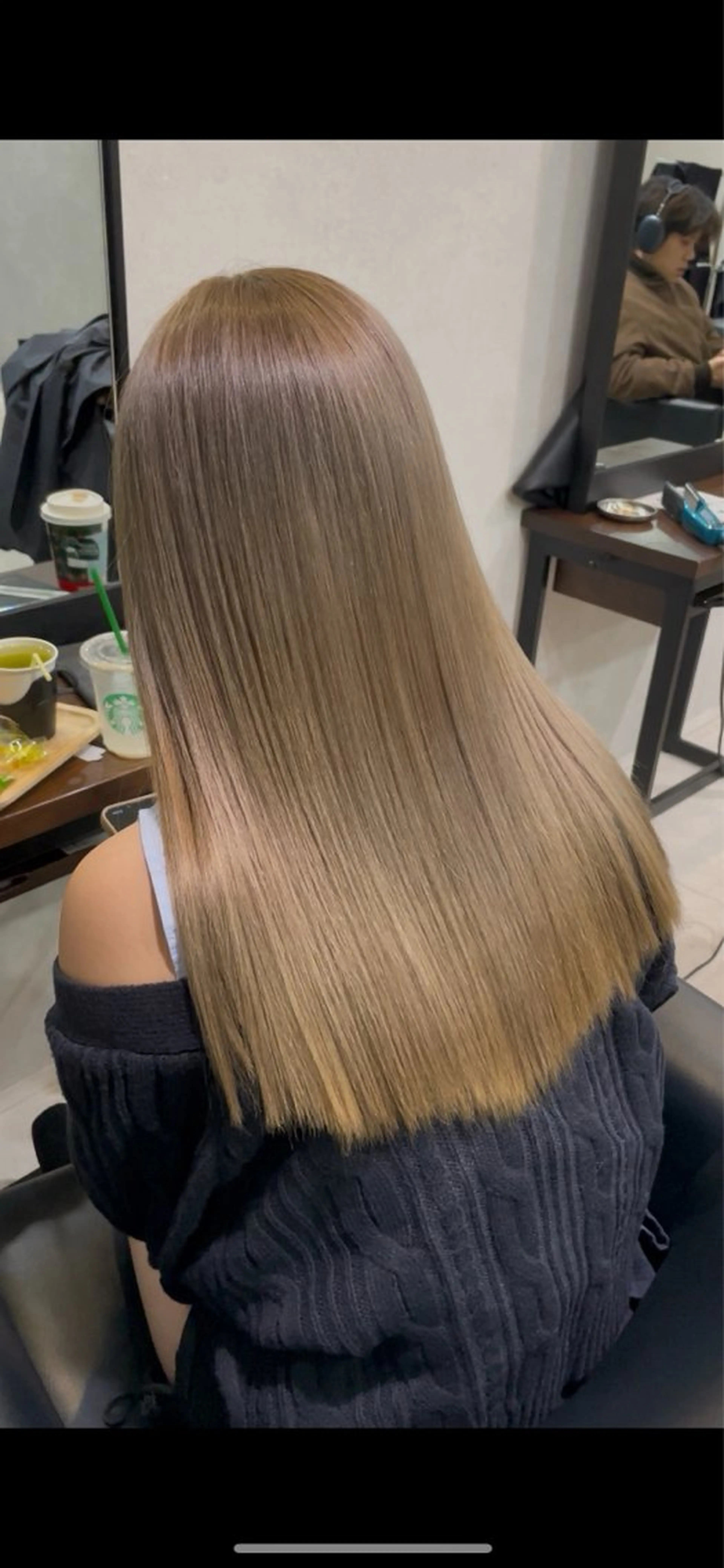 ロング カラー ベージュカラー ブリーチ ハイトーンカラー ハイトーンベージュ ヘアカラー 心斎橋/ワンカラー/ 海外ヘア/木田哲平のヘアスタイル