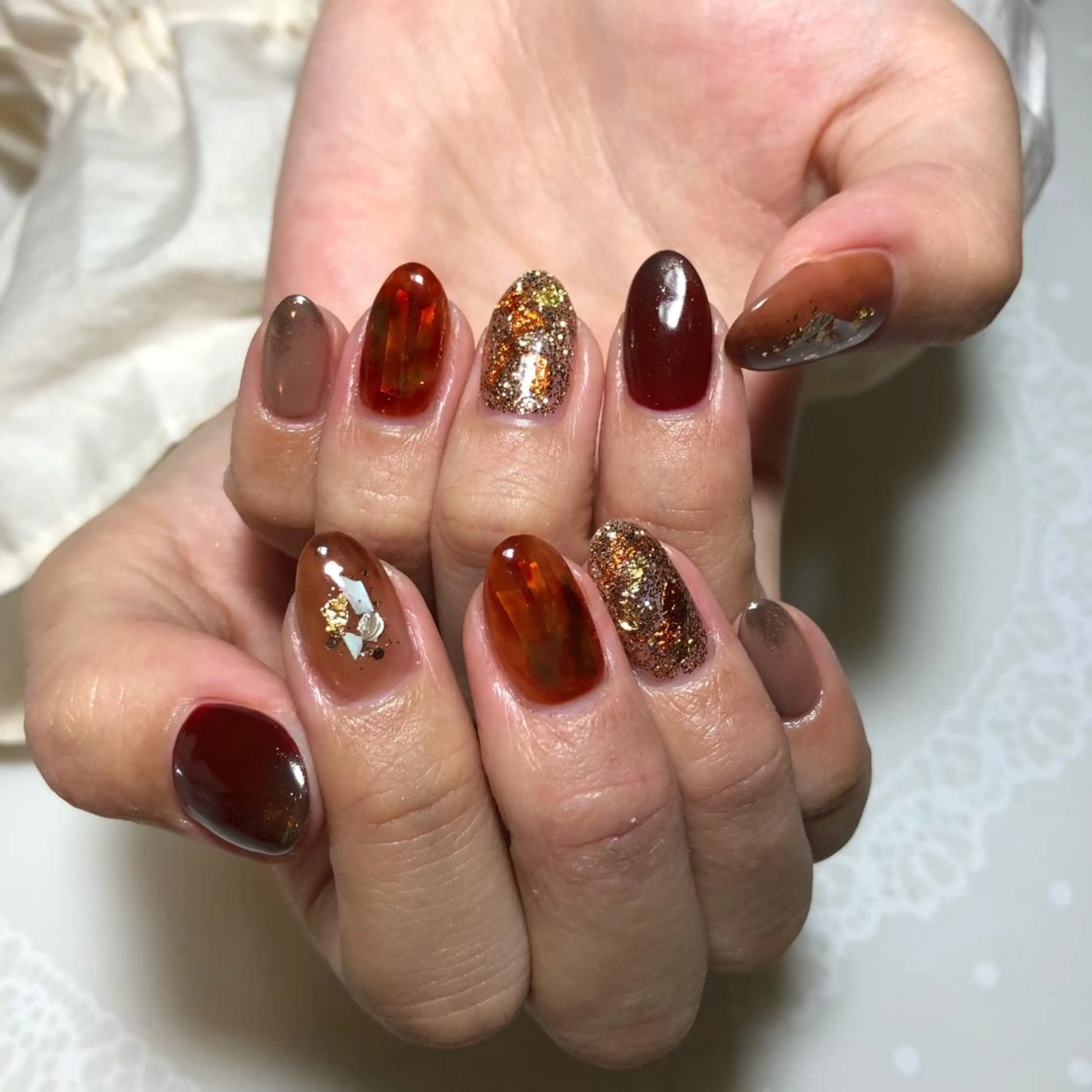 ネイル ニュアンスネイル g-up nail所属・米田 律子のネイルデザイン