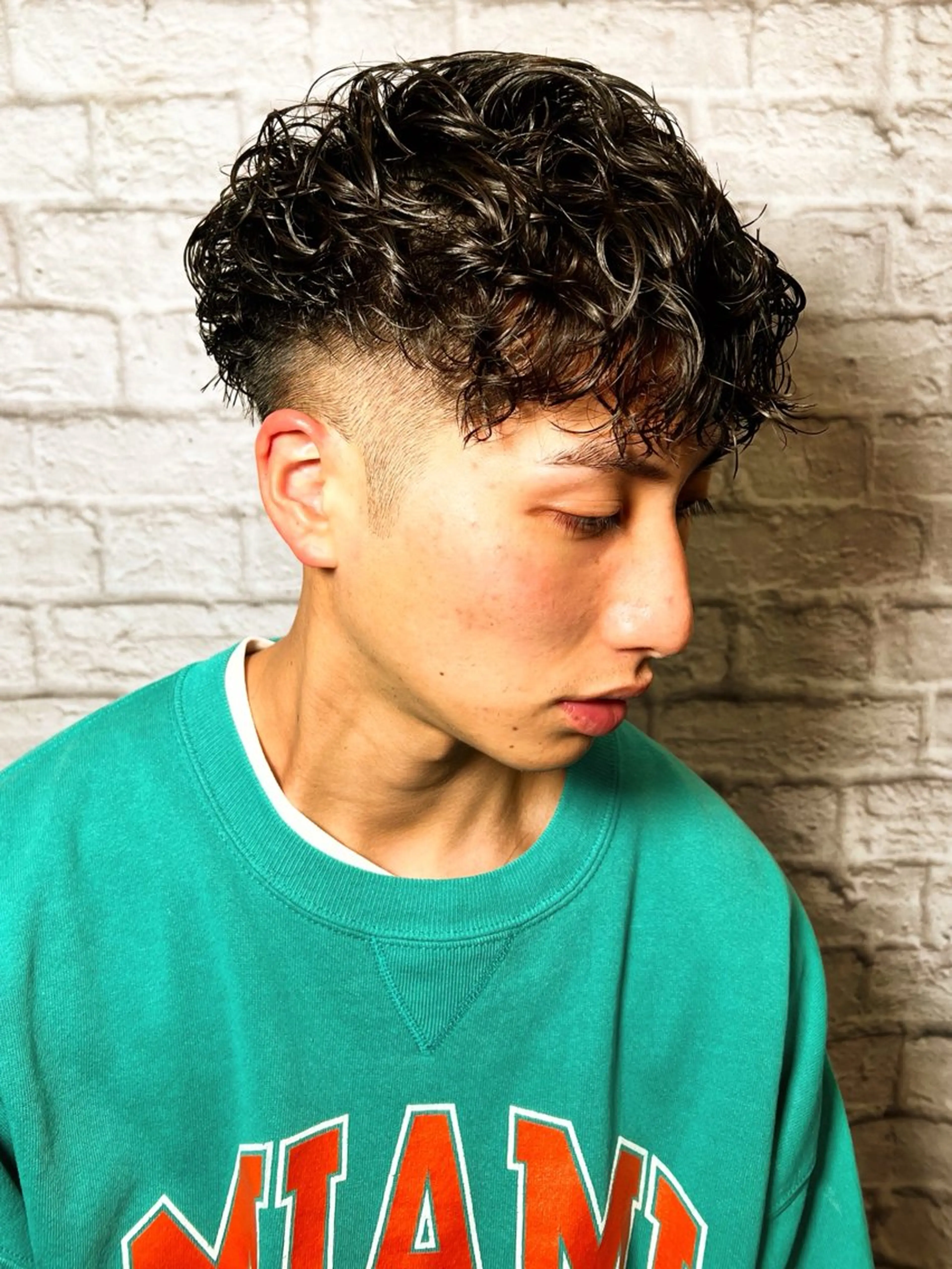 ショート カラー パーマ ヘアアレンジ メンズ カット パーマ メンズカット/パーマ 山崎航平💈のヘアスタイル