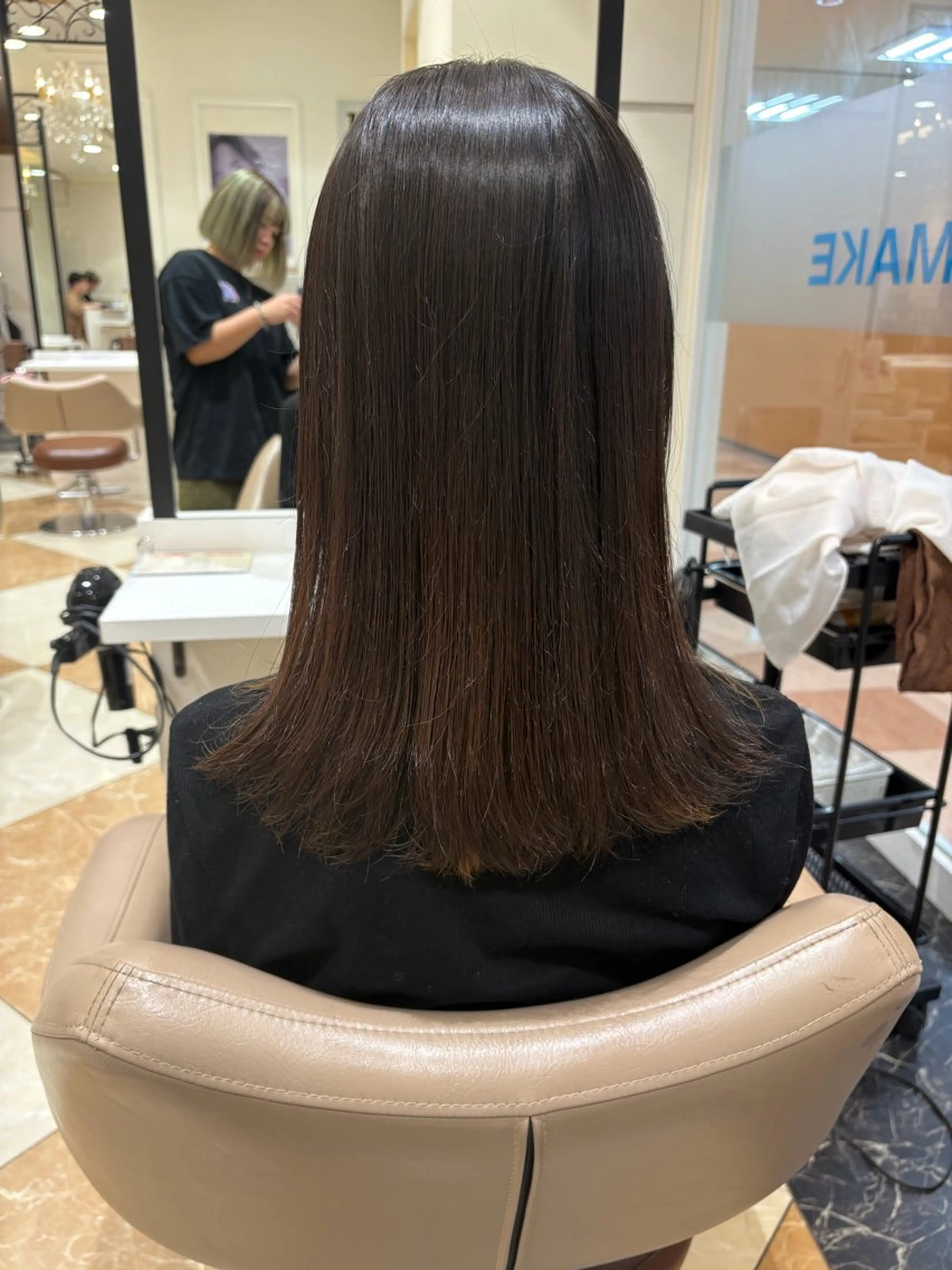 ロング カット ヘアカラー 縮毛矯正 髪質改善カラー なーこ💖🌈のヘアスタイル