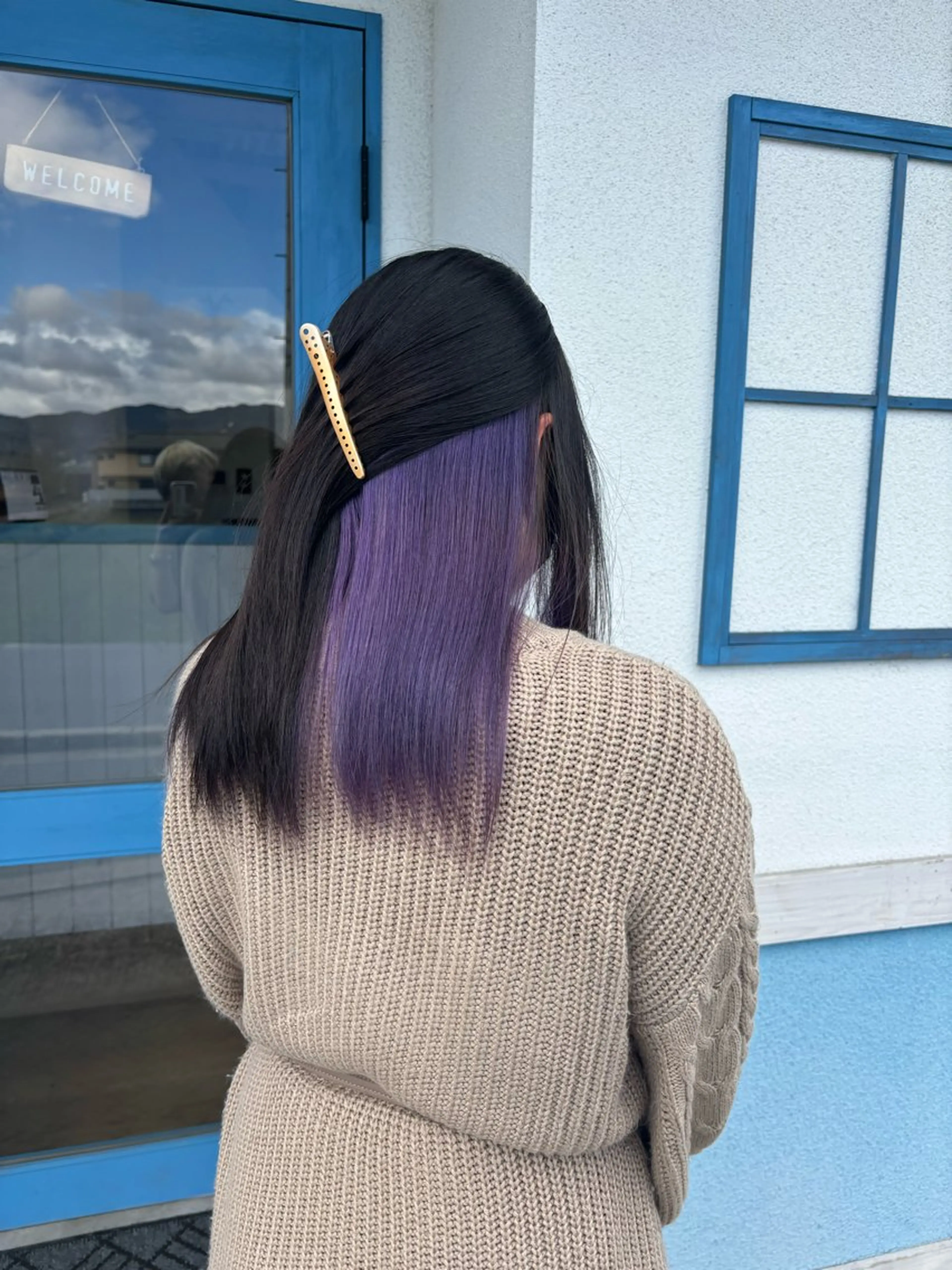 ケアブリーチインナーカラー+オンカラー+カット¥14.300の写真