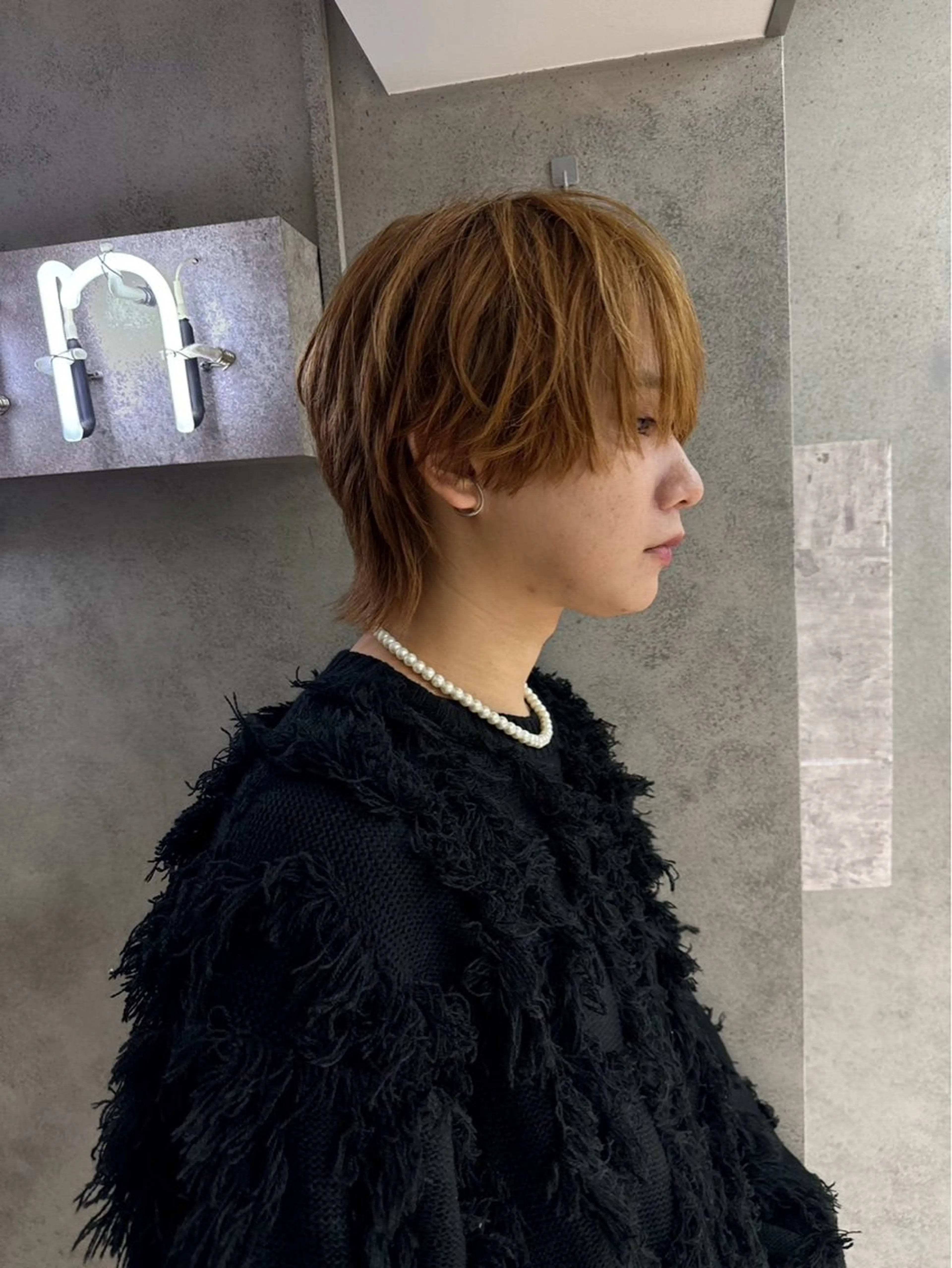 ショート メンズ メンズウルフカット ウルフカット ナチュラル×色気パ ーマ 渋谷/マナミのヘアスタイル