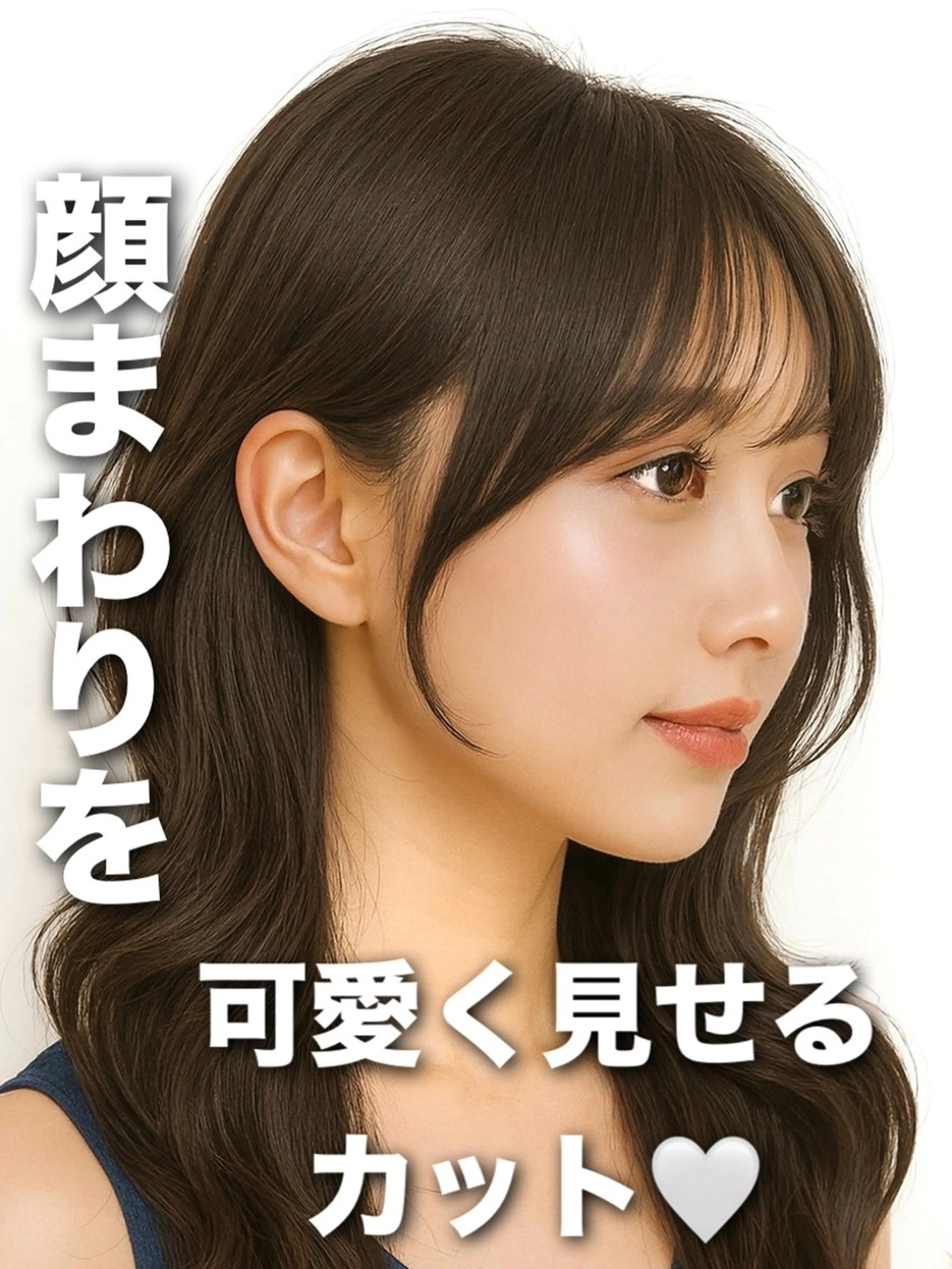 セミロング 映える顔まわり/前髪 特化 💗 ユキマのヘアスタイル