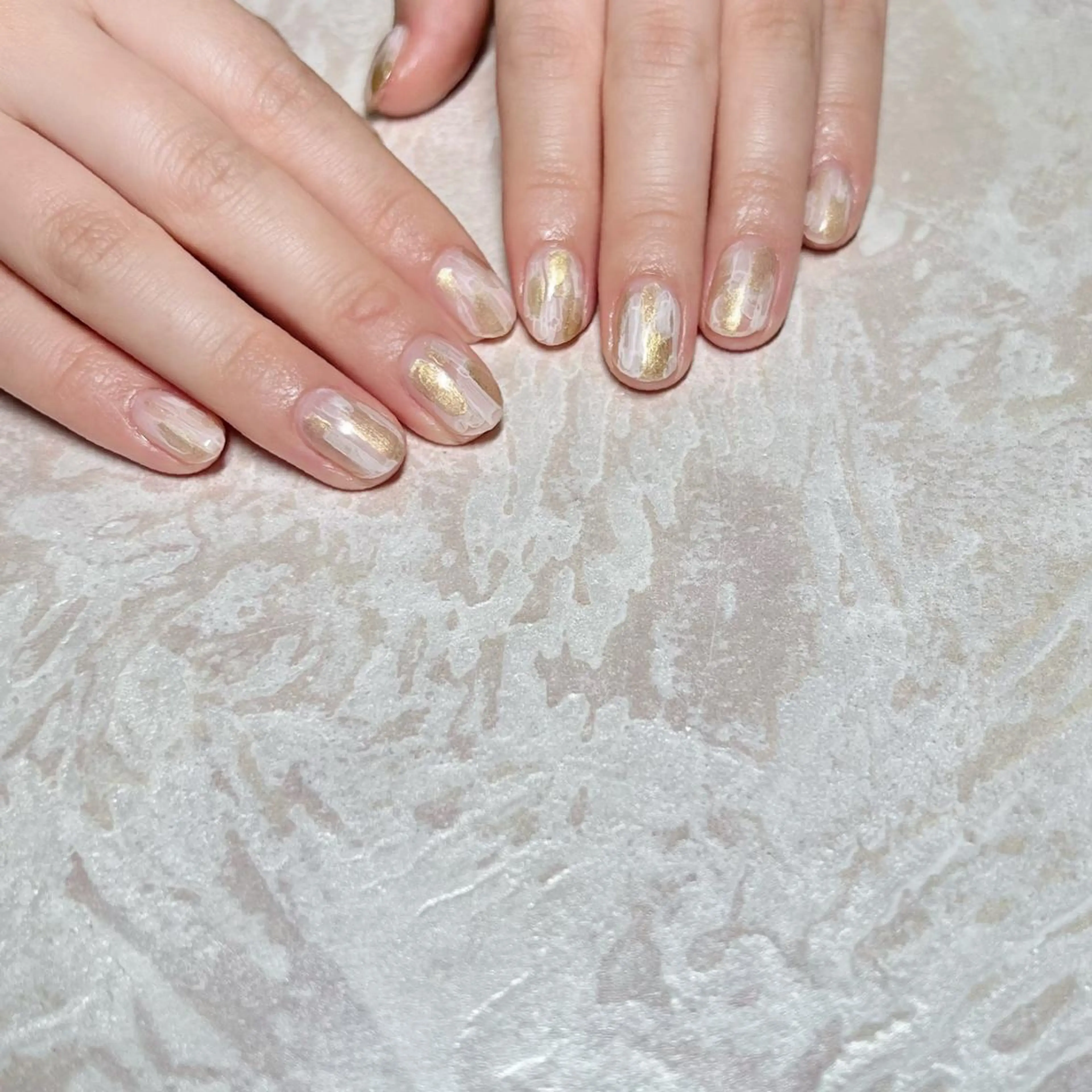 ネイル マグネットネイル ニュアンスネイル ショートネイル gemickle nailのネイルデザイン