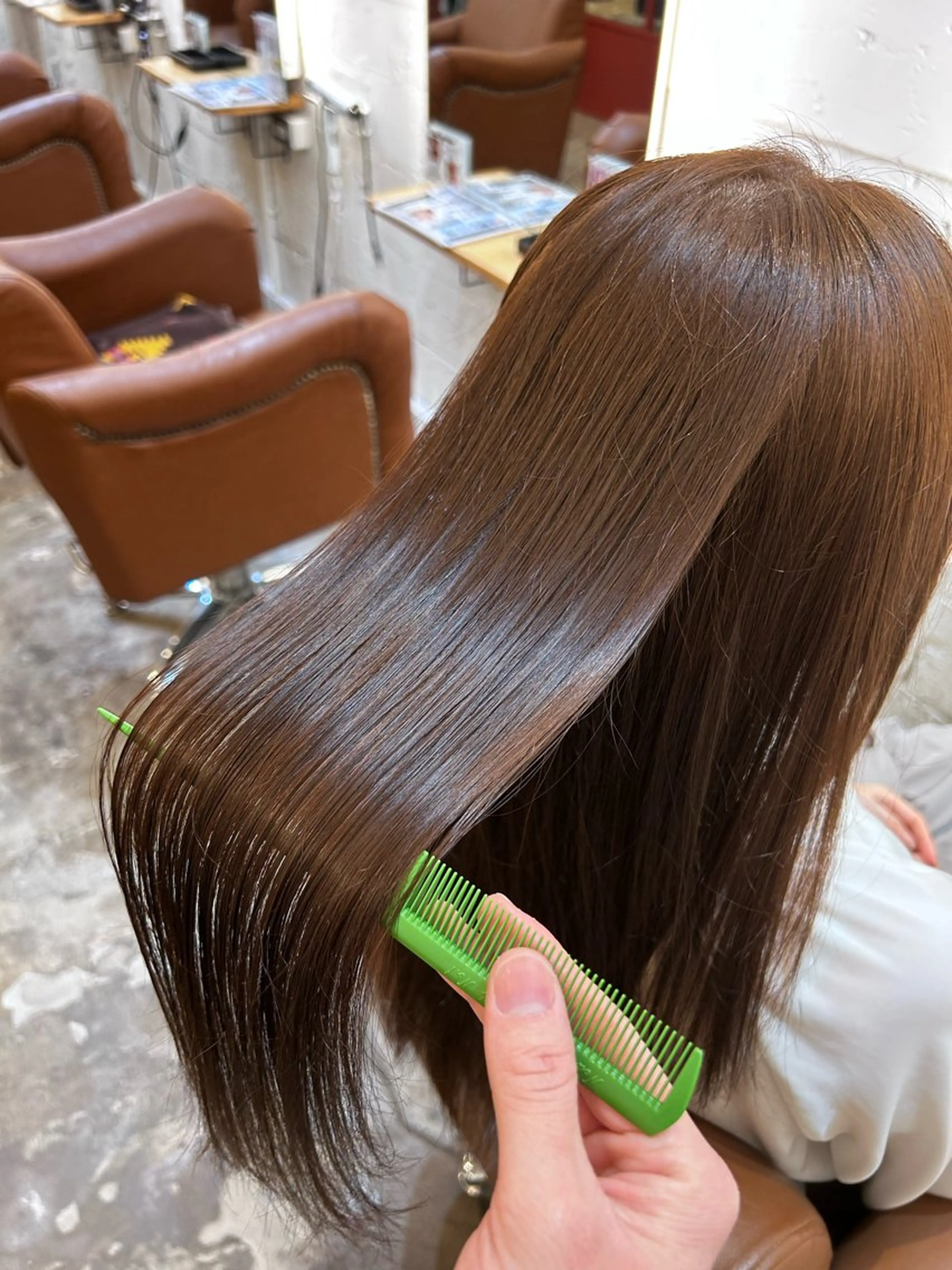 ロング カラー ヘアカラー AMBERGLEAM Hair&Cloth Yoga所属・Ryo☘縮毛矯正/ メンズ/ブリーチ/のヘアスタイル