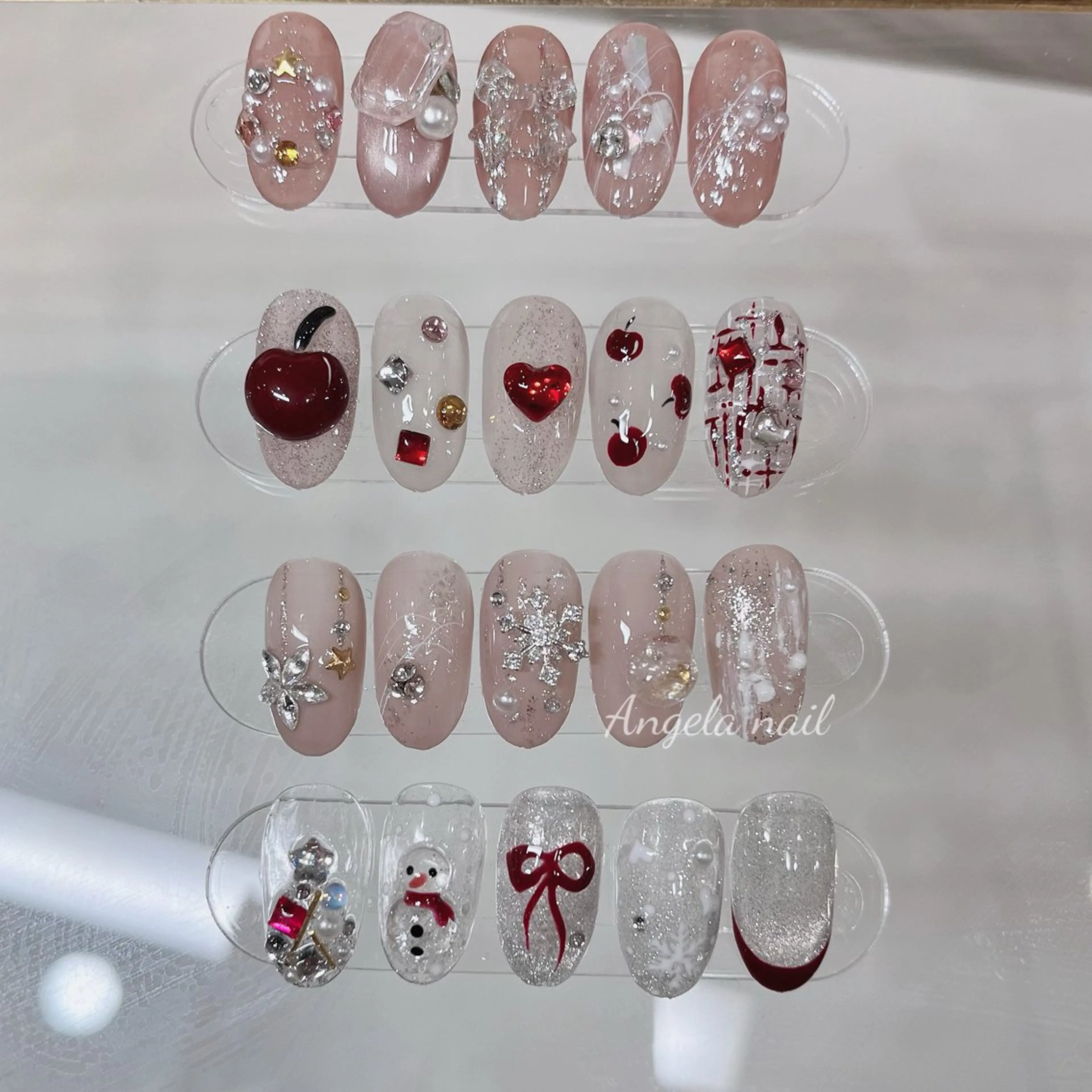 ネイル 冬ネイル クリスマス アンジェラネイル所属・Angela nail💓のネイルデザイン