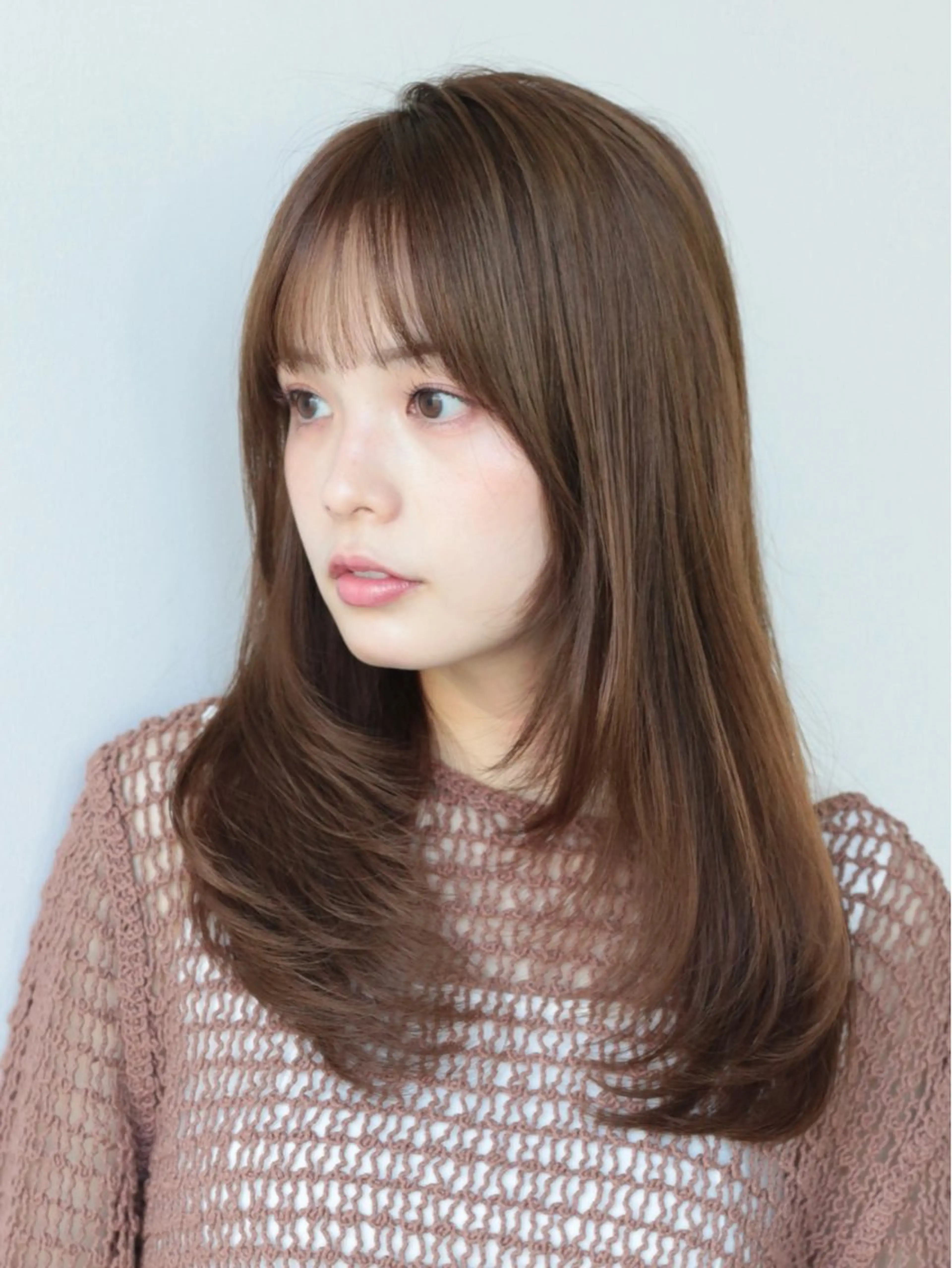 セミロング カラー レイヤーカット カット ヘアカラー トリートメント 髙木美緒🌿 レイヤー/アレンジのヘアスタイル