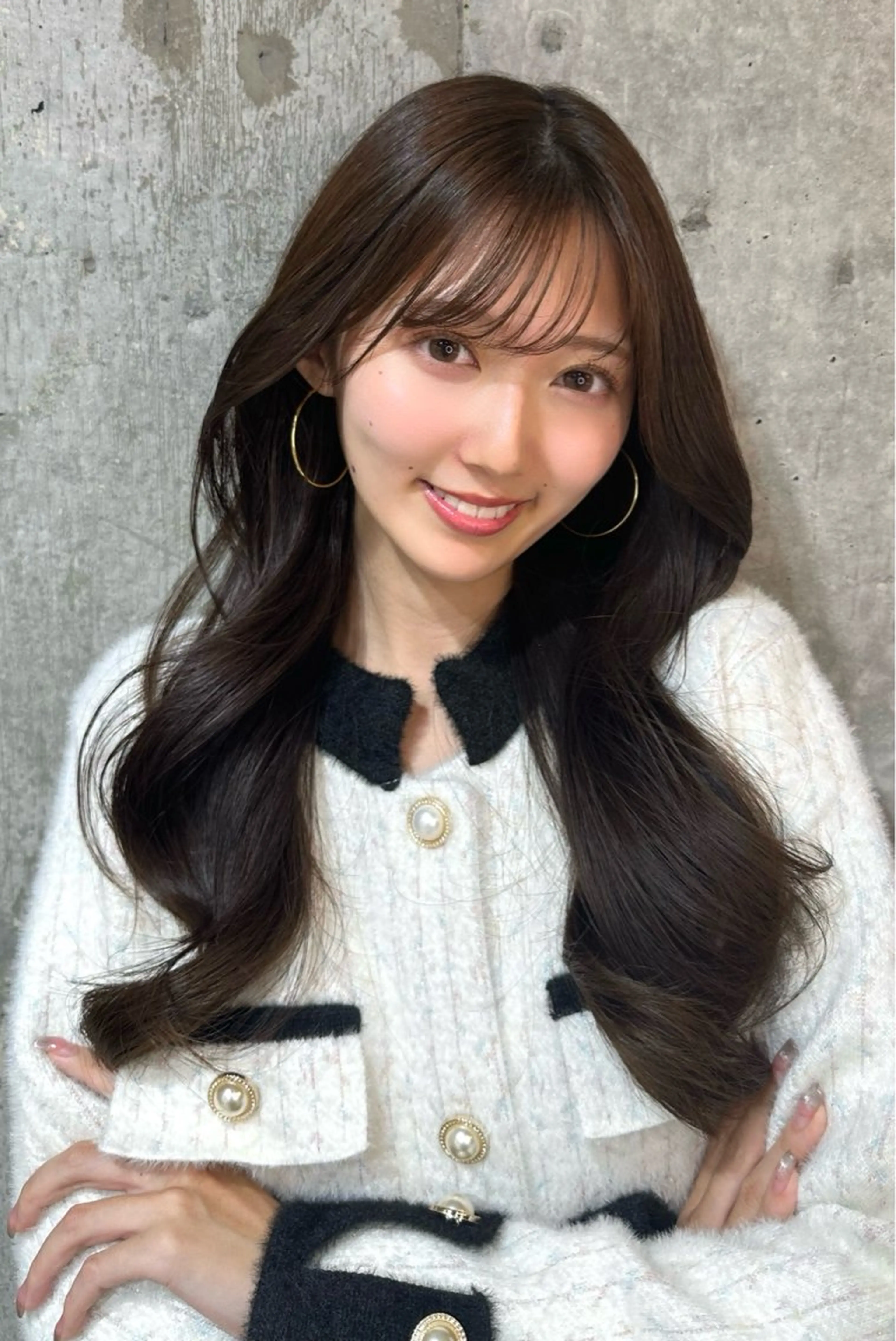 ロング カラー カット ヘアカラー トリートメント 新宿/韓国レイヤー 髪質改善カラー/角所のヘアスタイル