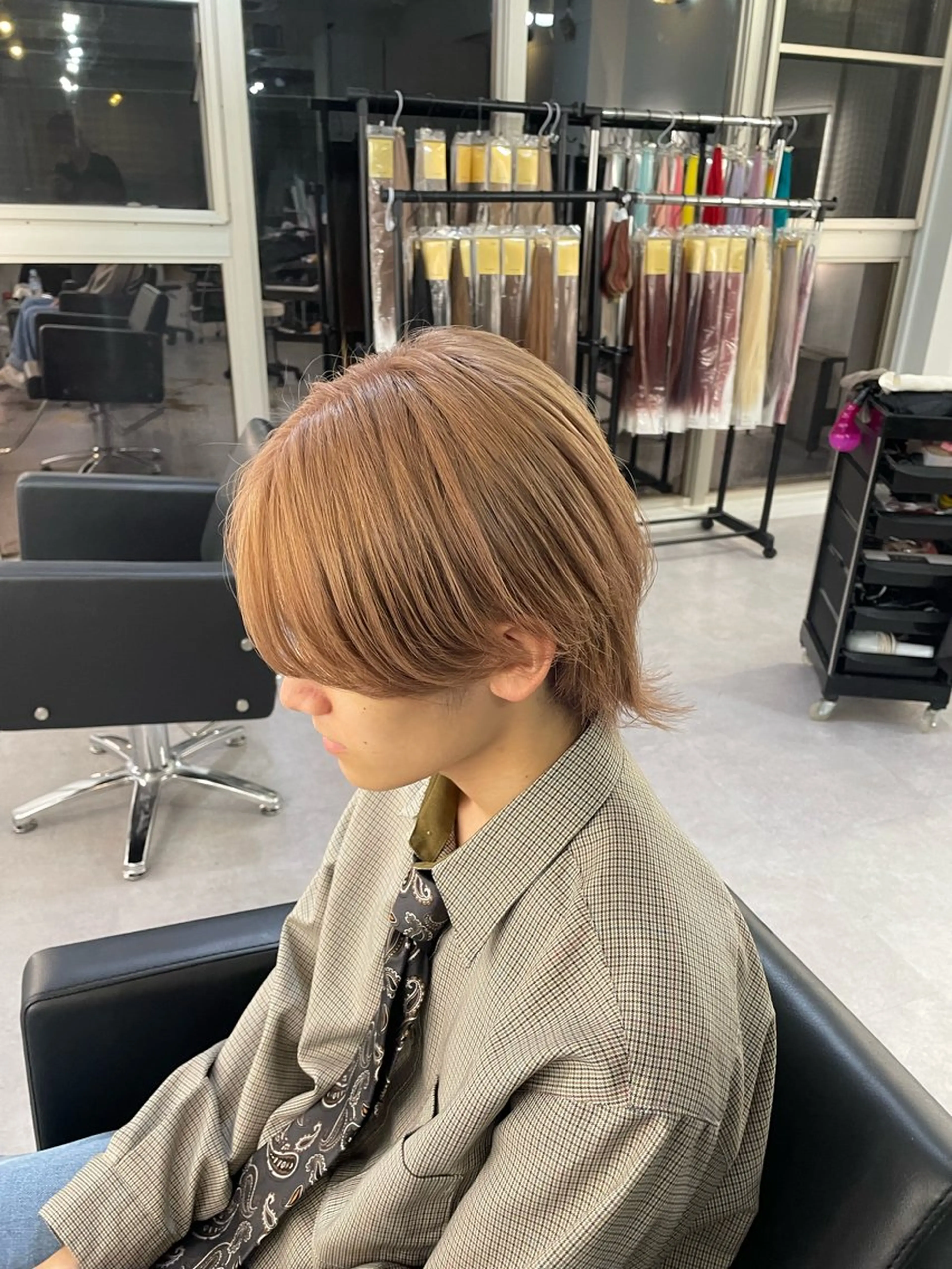 カラー メンズ Cielro【 シェイロ 】所属・Cielro/ダブル カラー/西田咲希のヘアスタイル