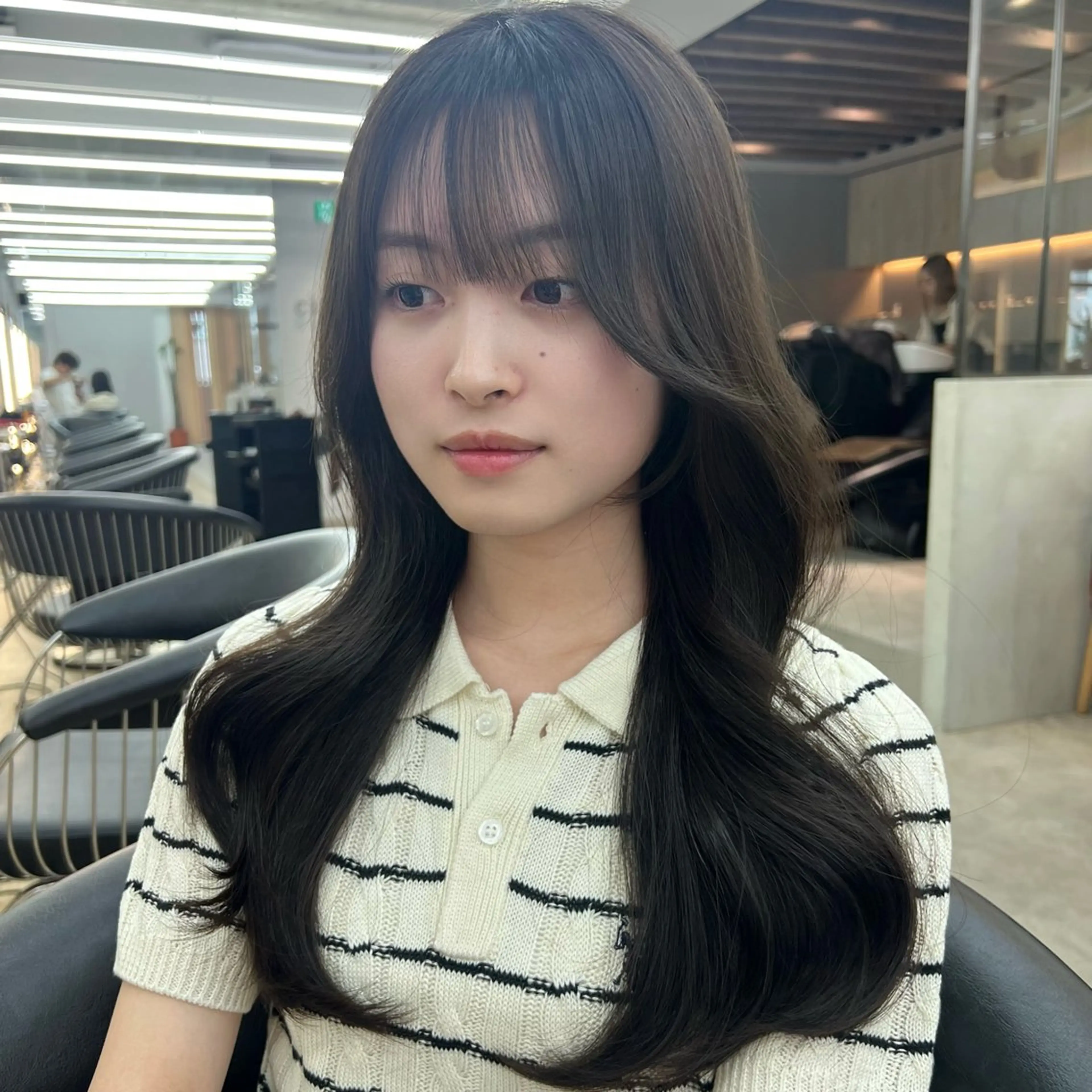 【女性のお悩みNo.1❤️‍🔥】リピーター様限定カット＋前髪、顔周りまで縮毛矯正（ケアトリートメント付き❣️）の写真