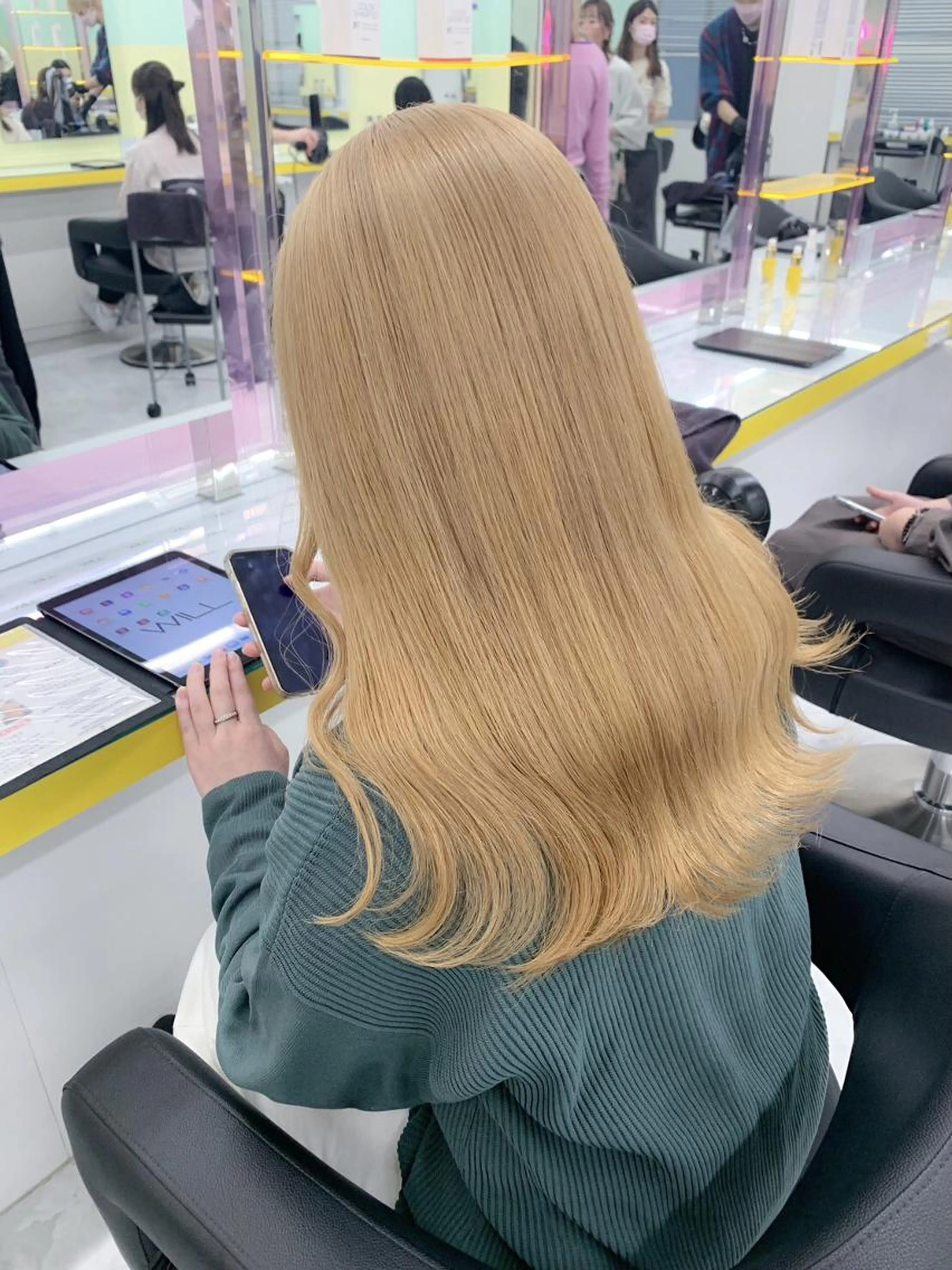 明るい色にしたい方はこちら⟡. ブリーチありダブルカラー➕髪質改善トリートメント💙の写真