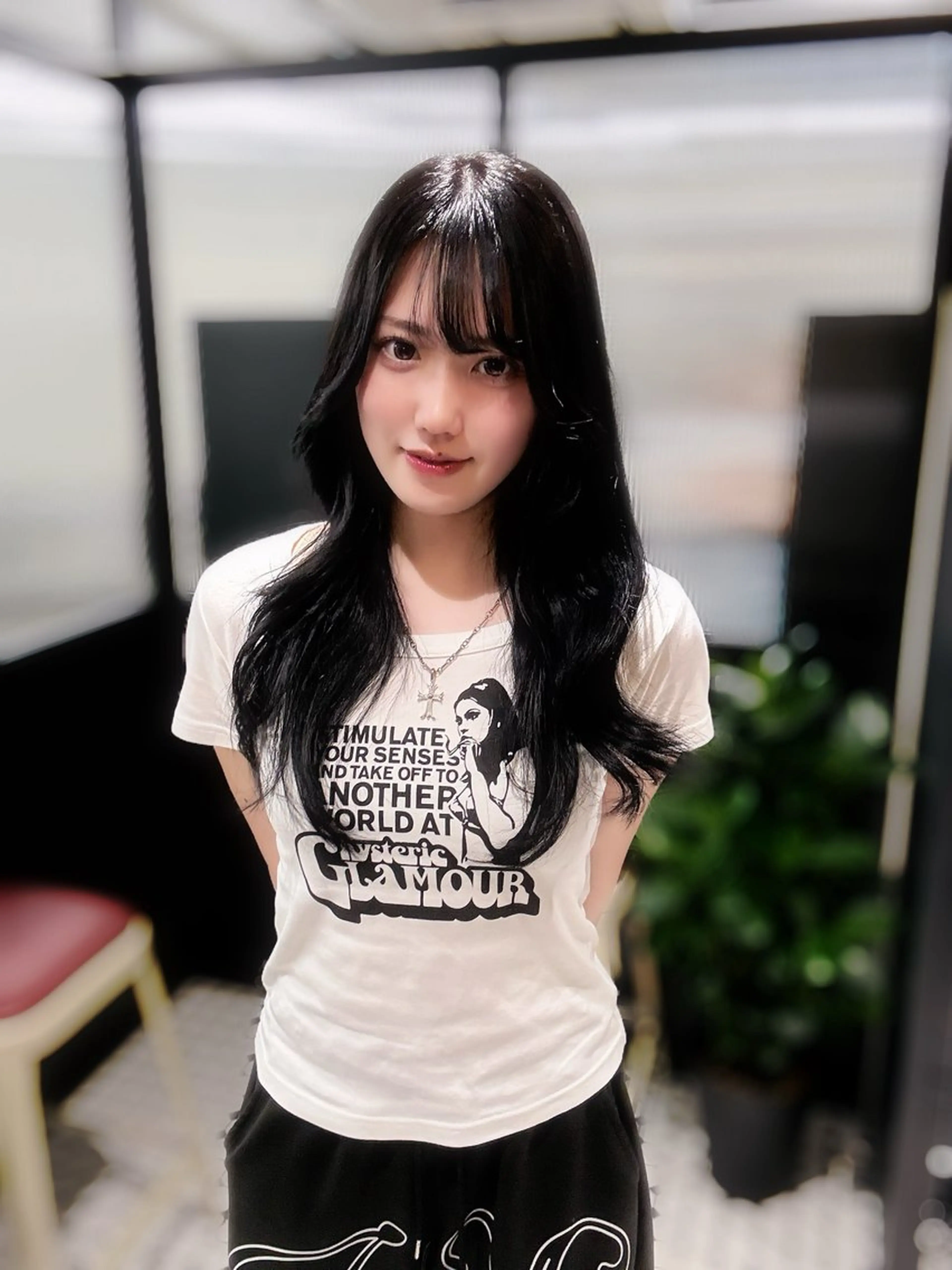 ロング カラー カット ヘアカラー ヘアセット 韓国/トレンド レイヤー【101】のヘアスタイル