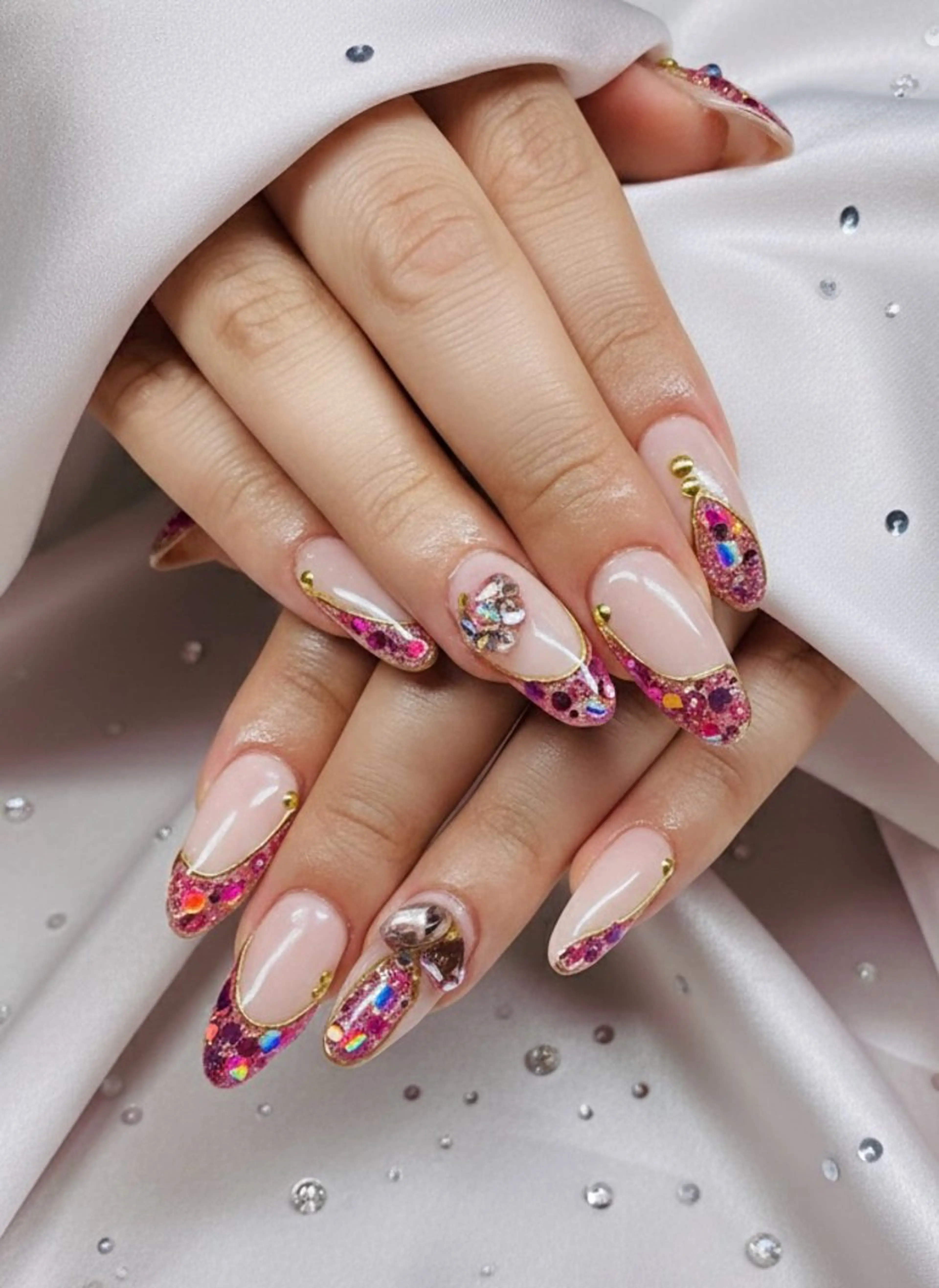 ネイル フラッシュネイル フレンチネイル ハンドネイル TUNEHA堂 矢場町栄5丁目のネイルデザイン