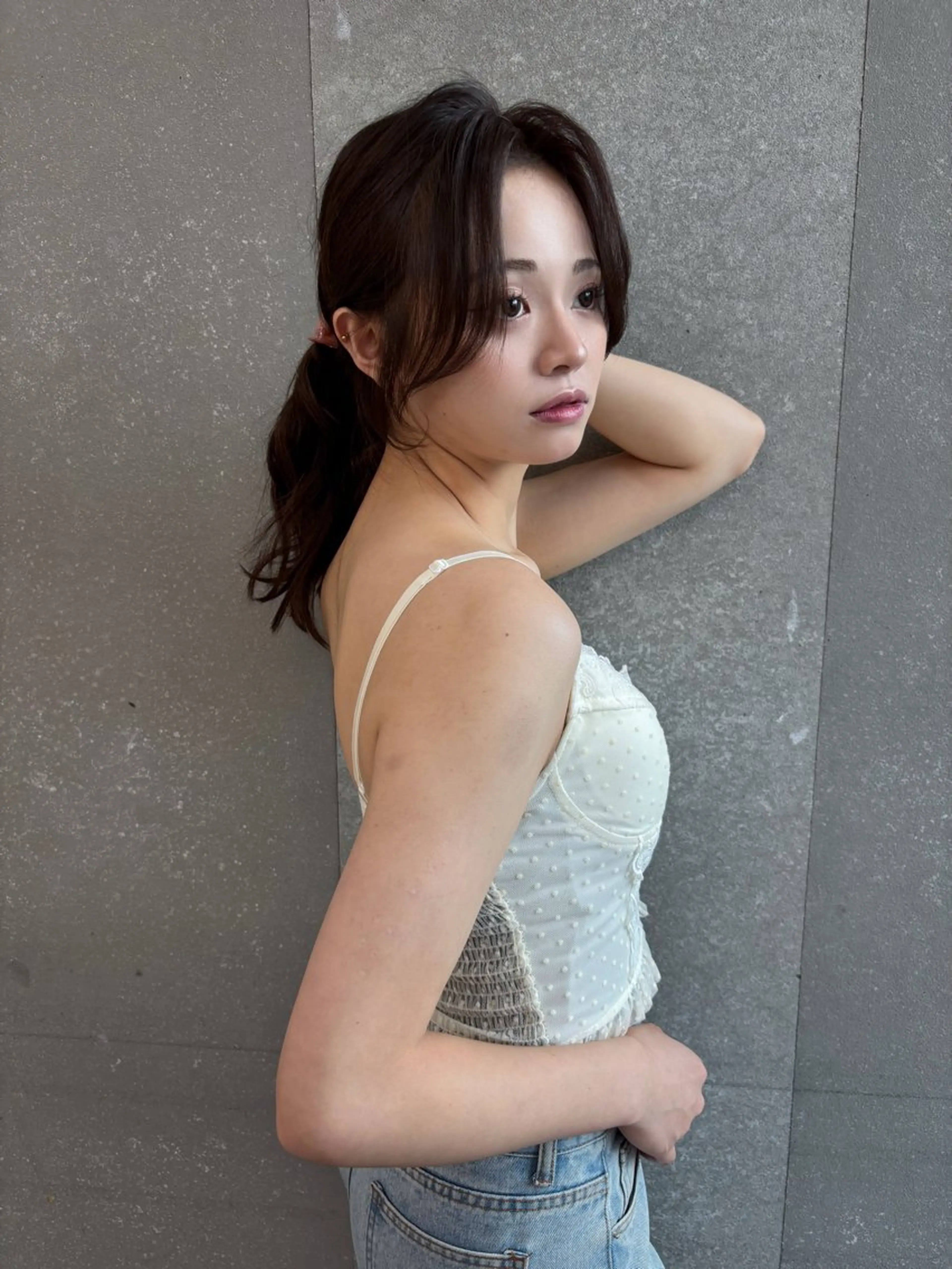 ミディアム カラー ベージュカラー レイヤーカット 縮毛矯正 【美髪矯正】 吉村　清志のヘアスタイル