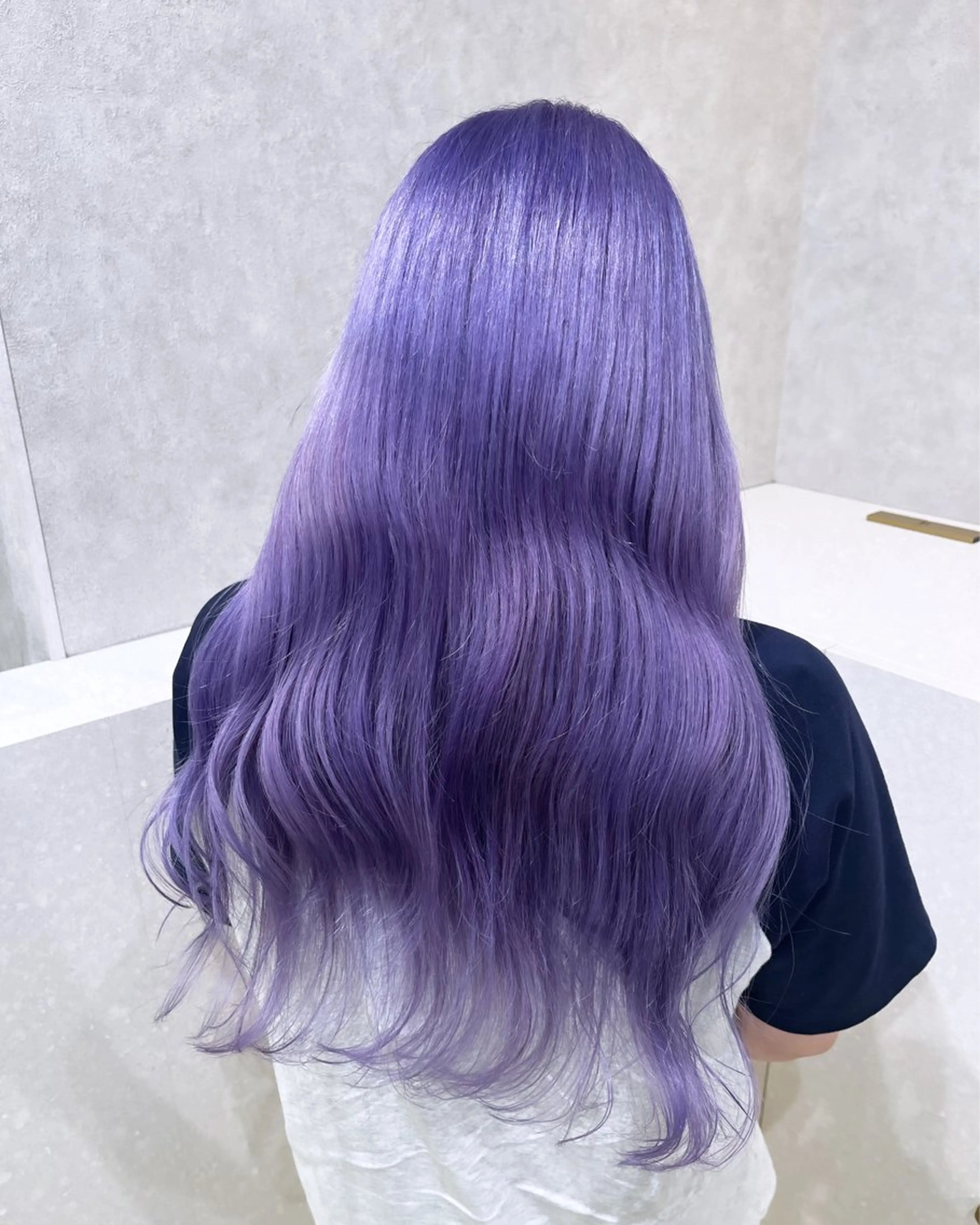 ロング カラー カット ヘアカラー トリートメント 韓国ヘア🇰🇷透明 感カラー/yui🎀のヘアスタイル