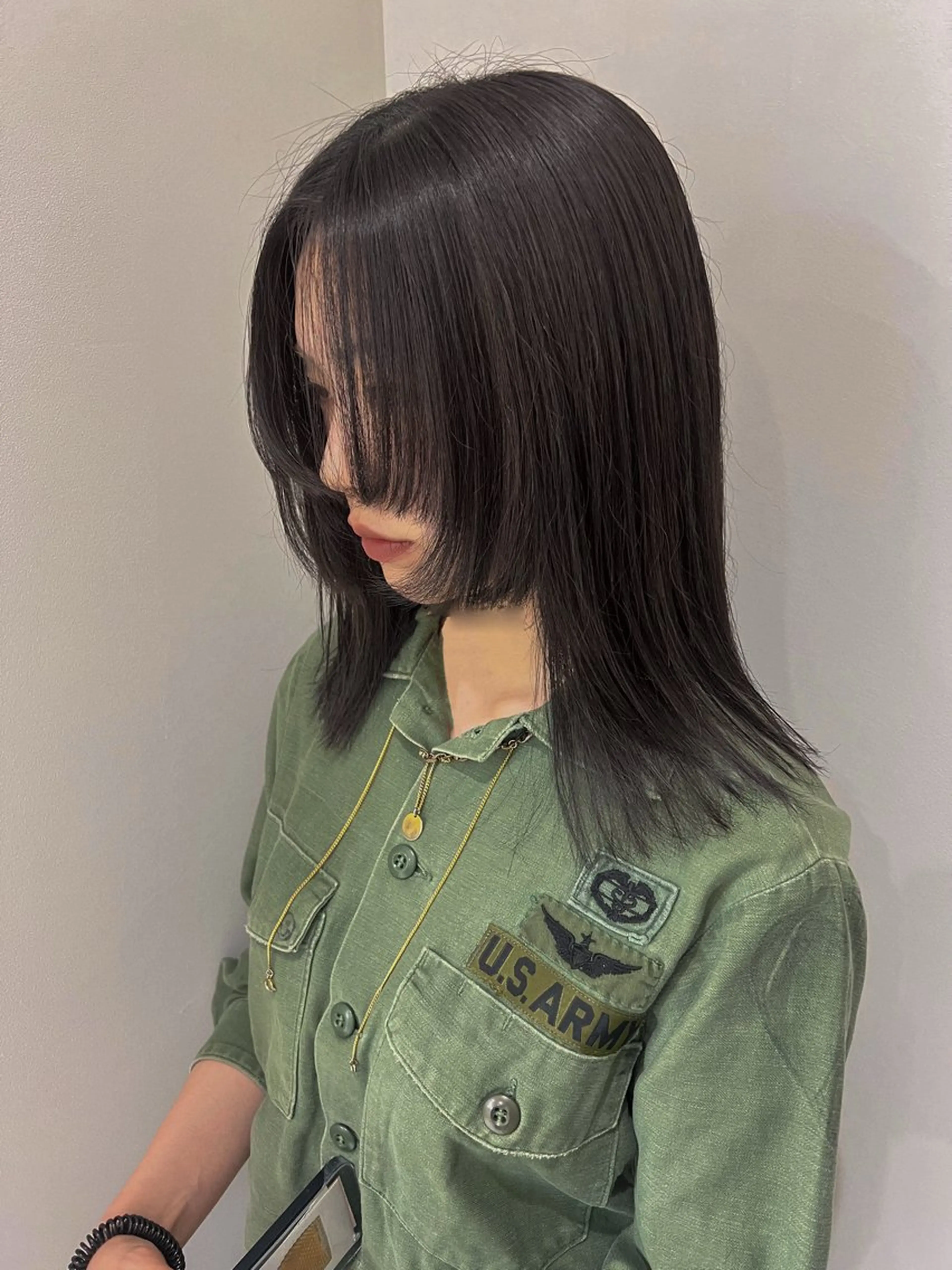 ミディアム カット トリートメント aya / カットカラーのヘアスタイル