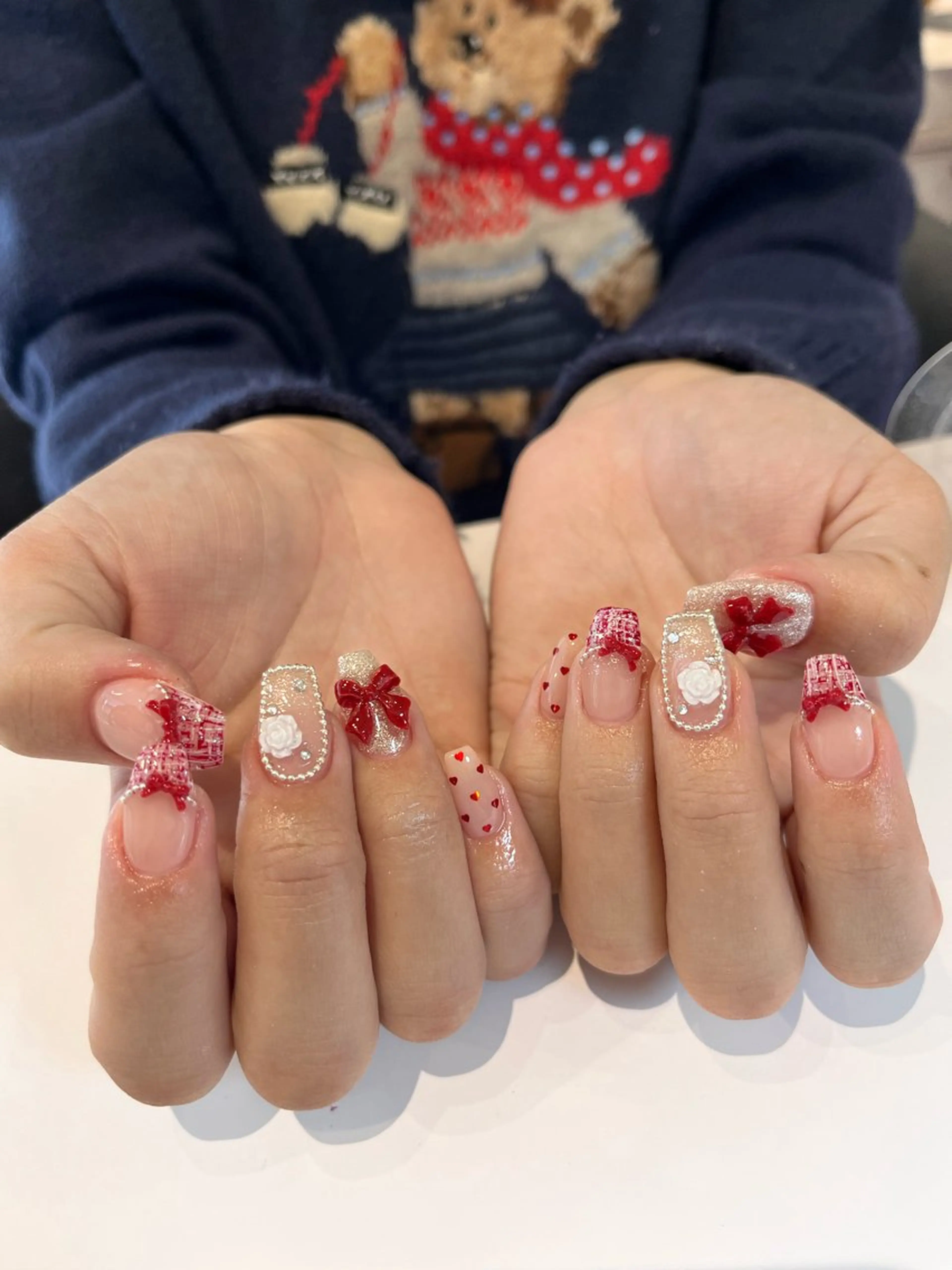 ネイル ボルドー ハンドネイル ballie／小野原 なつみのネイルデザイン