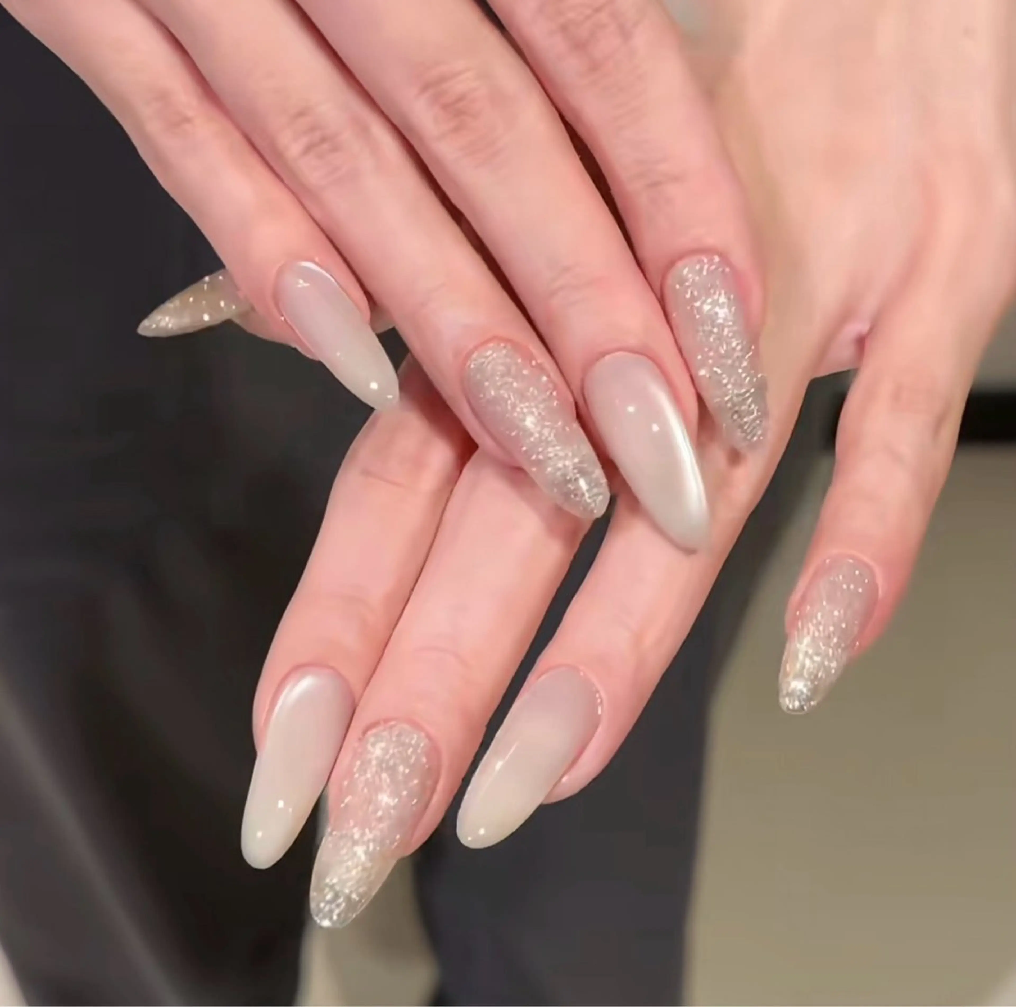 ネイル ミラーネイル シンプルネイル ハンドネイル Wilu nail 二子玉川店のネイルデザイン