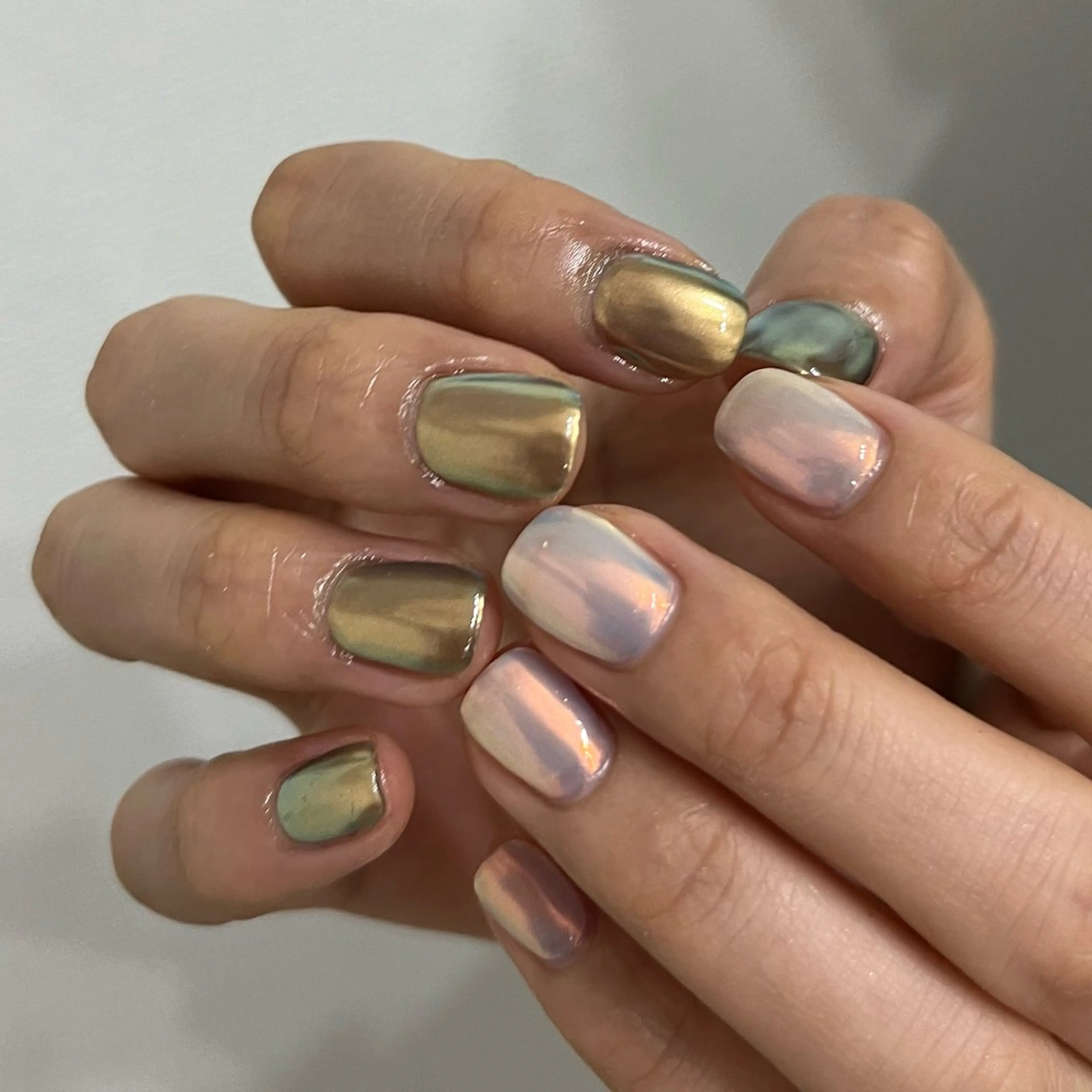 ネイル グリーン vegh.所属・vegh. nail/阿波座のネイルデザイン