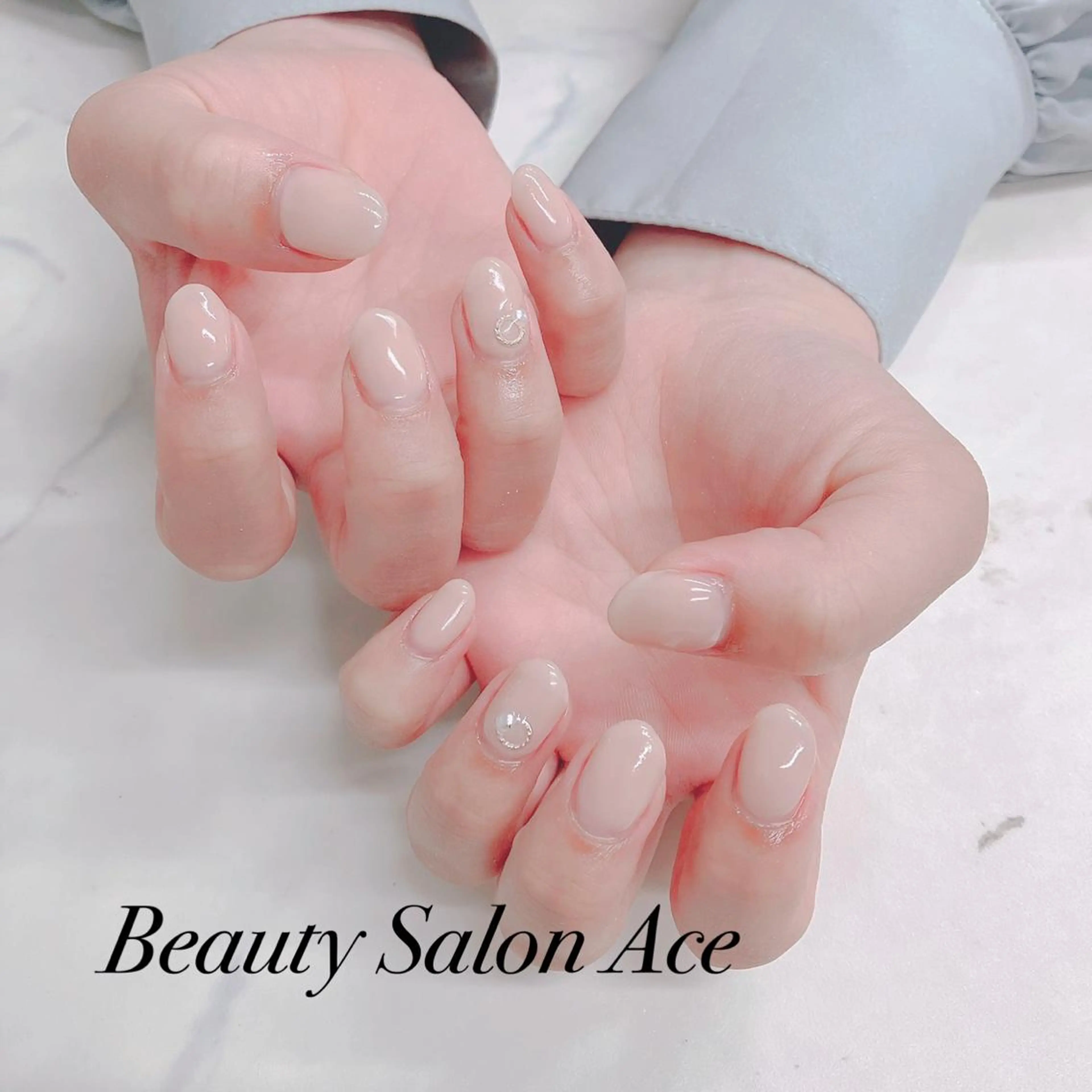 ネイル メンズネイル 春ネイル ハンドネイル ハンドケア Beauty Salon Ace（ネイルサロン　エース）所属・池袋フィルイン Ace♡長さだしのネイルデザイン
