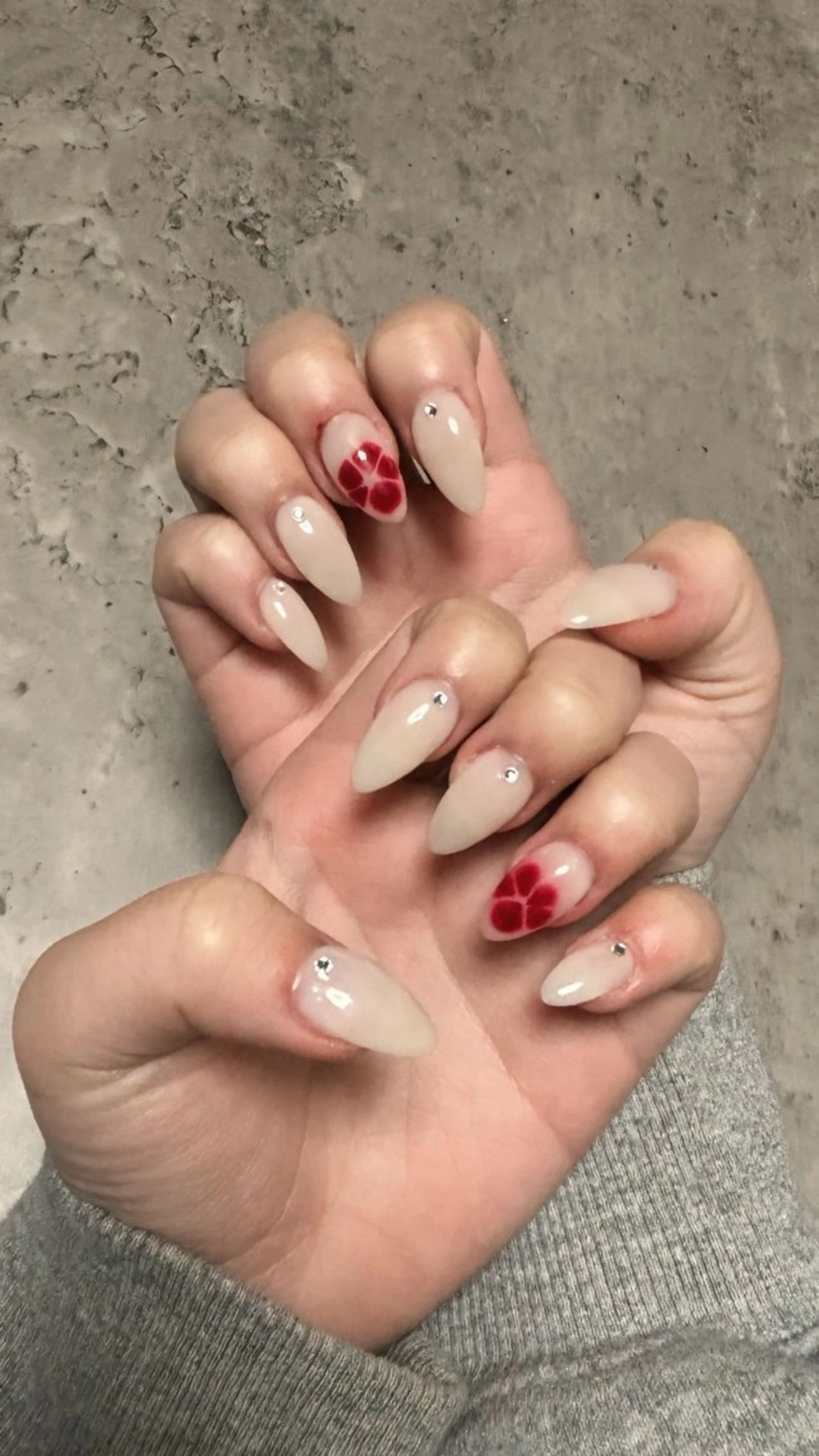 ネイル アートネイル ストーンネイル en.nail⭐︎ 丹波橋のネイルデザイン