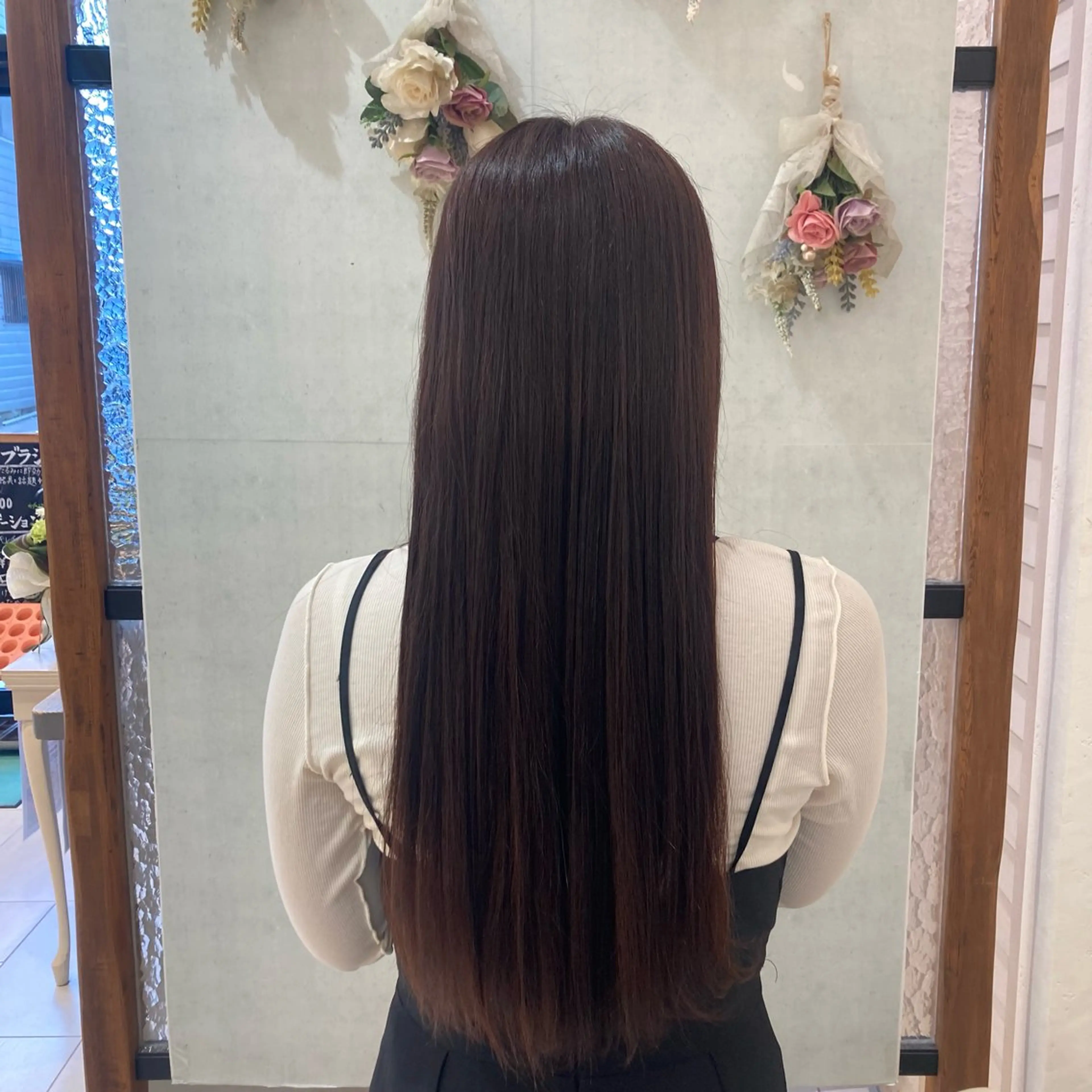 カラー 縮毛矯正 透明感ワンカラー 🎀髪質改善/AOのヘアスタイル