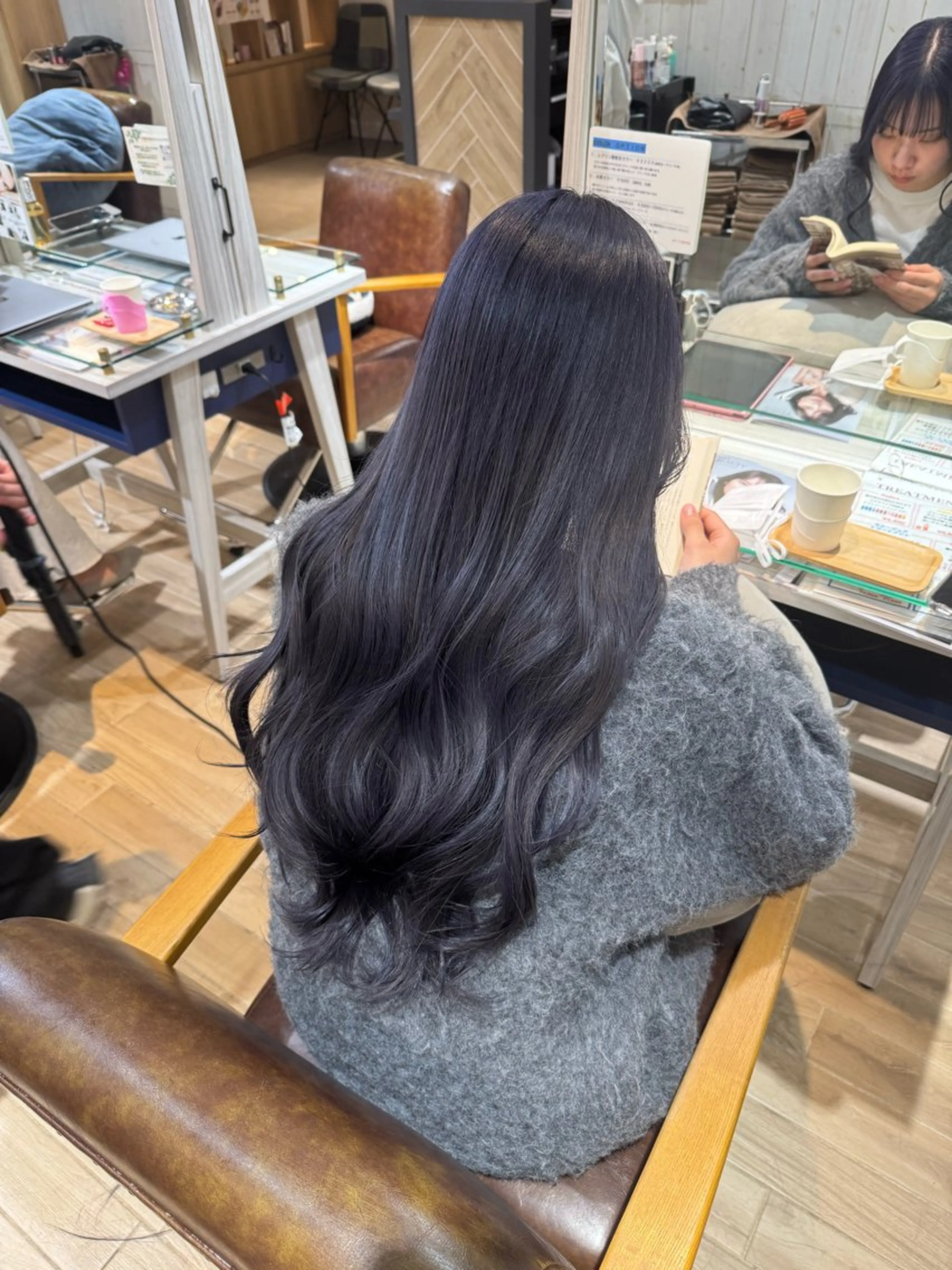 ロング カラー パープルカラー カット ヘアカラー トリートメント 🍀ブリーチ/艶カラ ー🍀 コイケのヘアスタイル