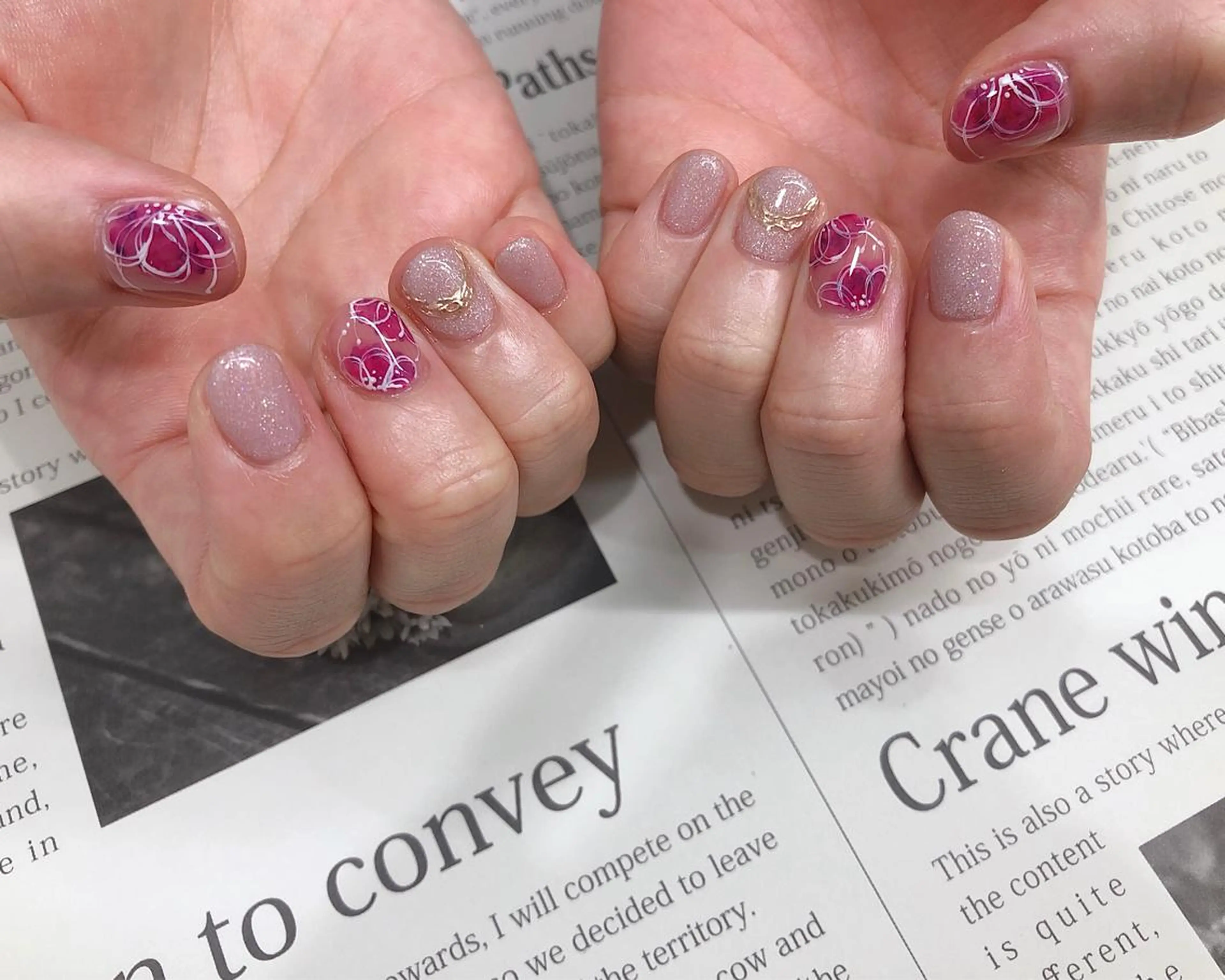 ネイル フラワーネイル ハンドネイル nail heron所属・saki_ nail heronのその他イメージ