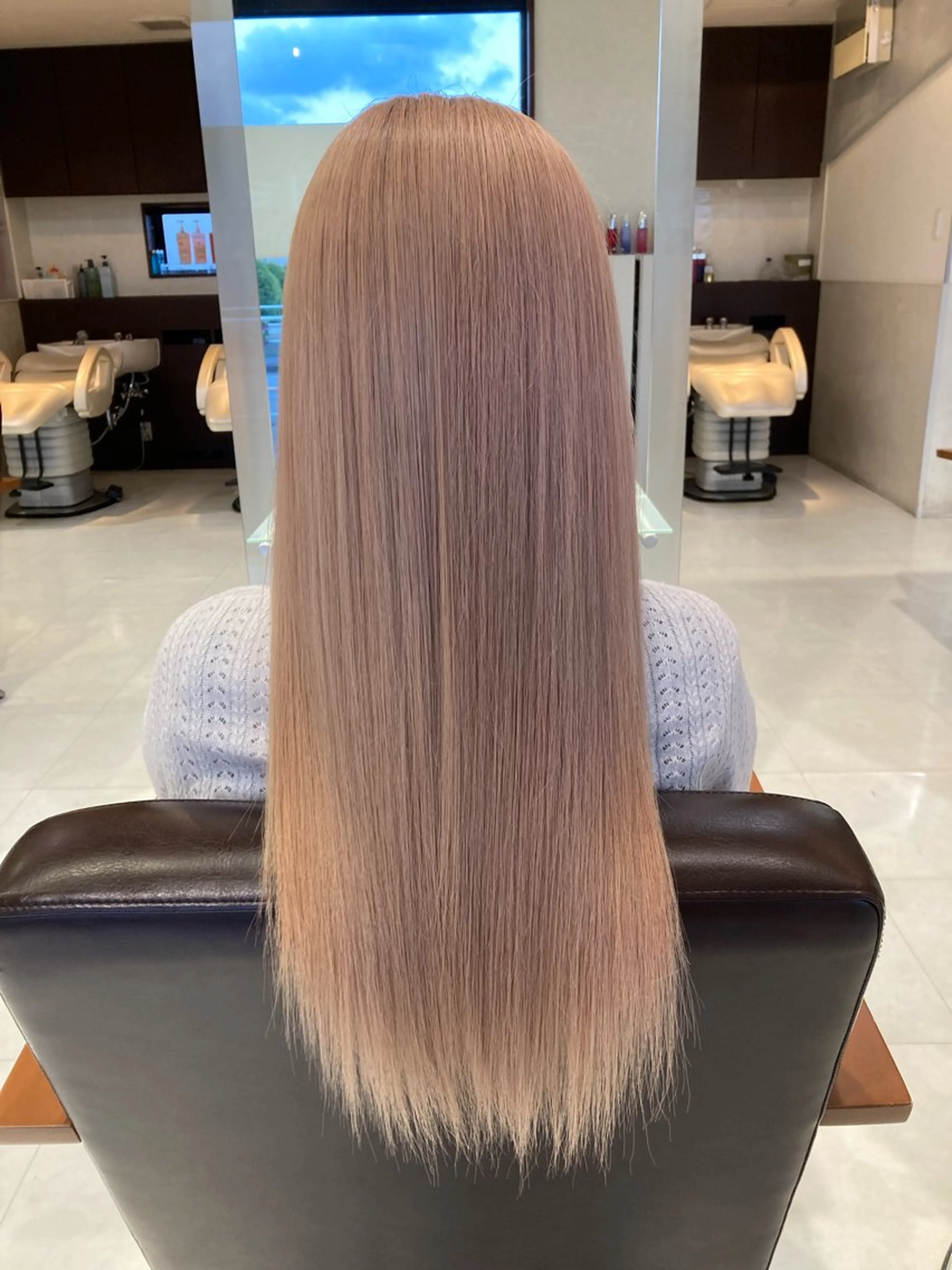 ロング ⭐️吉田萌⭐️ 髪質改善カラー⭐️のヘアスタイル