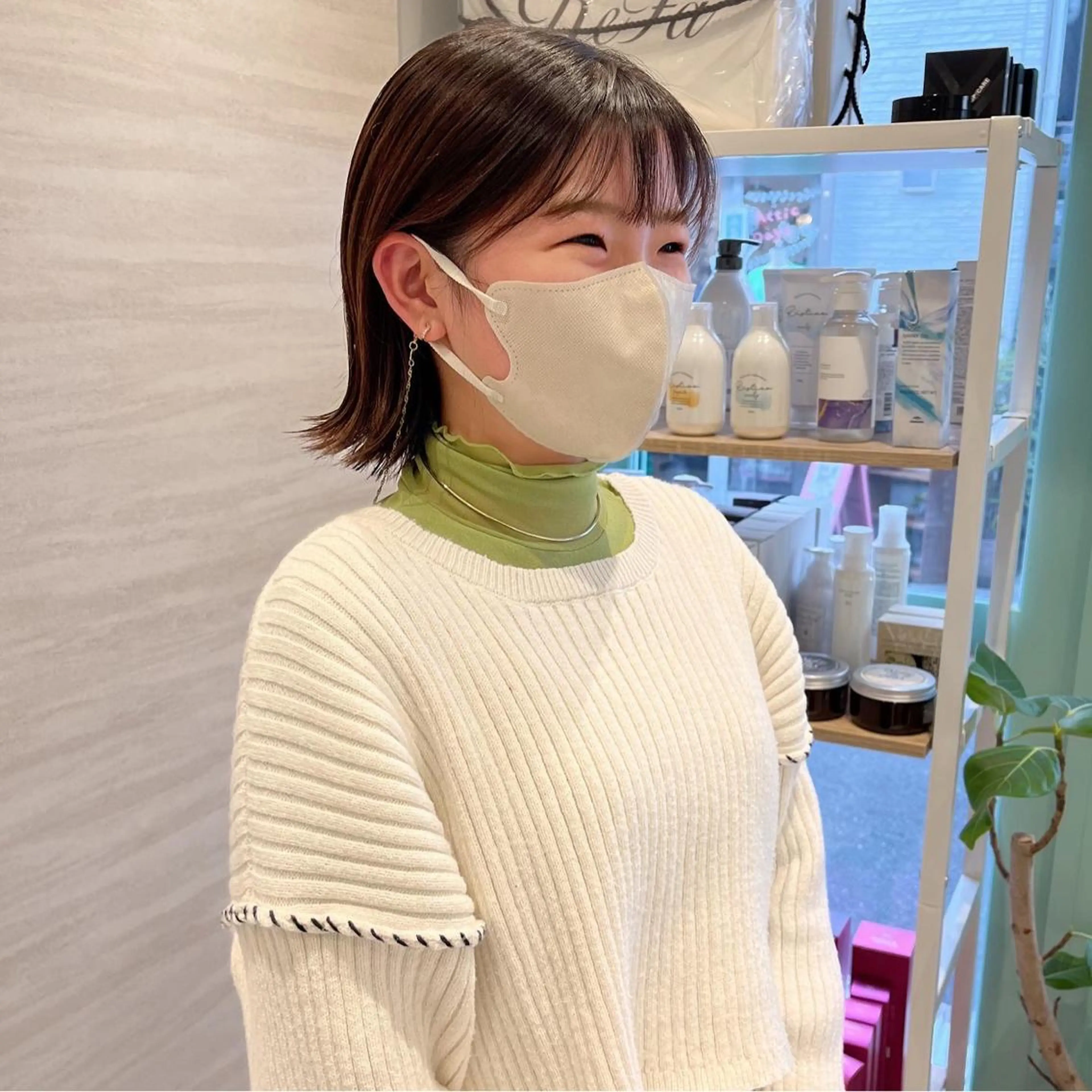 ショート カラー 切りっぱなしボブ ボブ Chiho / 梅田 / ボブ/ パーマのヘアスタイル