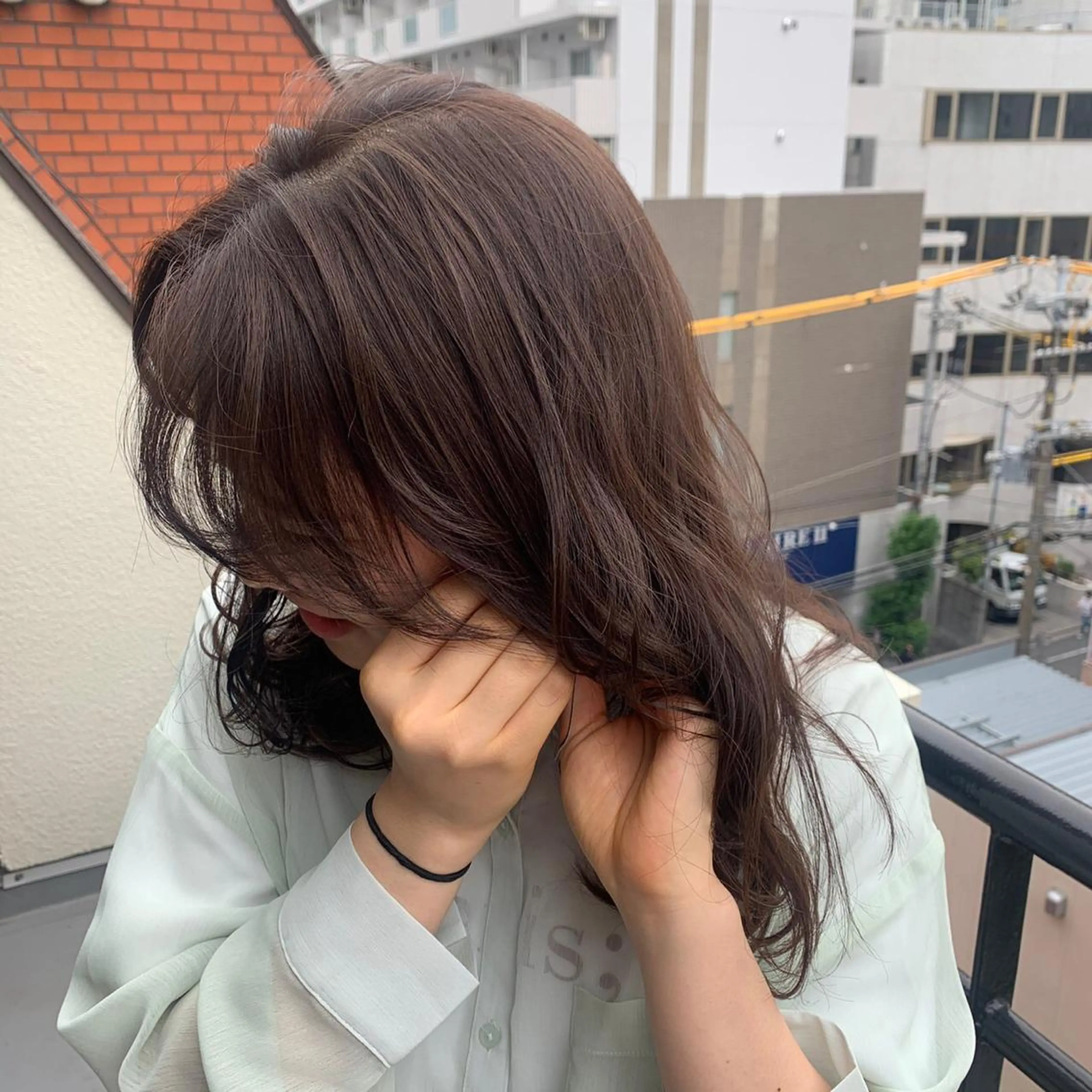 ロング カラー ヘアアレンジ メンズ キッズ ネイル マツエク・マツパ 女性専用サロン梅田 髪質改善カラーakiのヘアスタイル