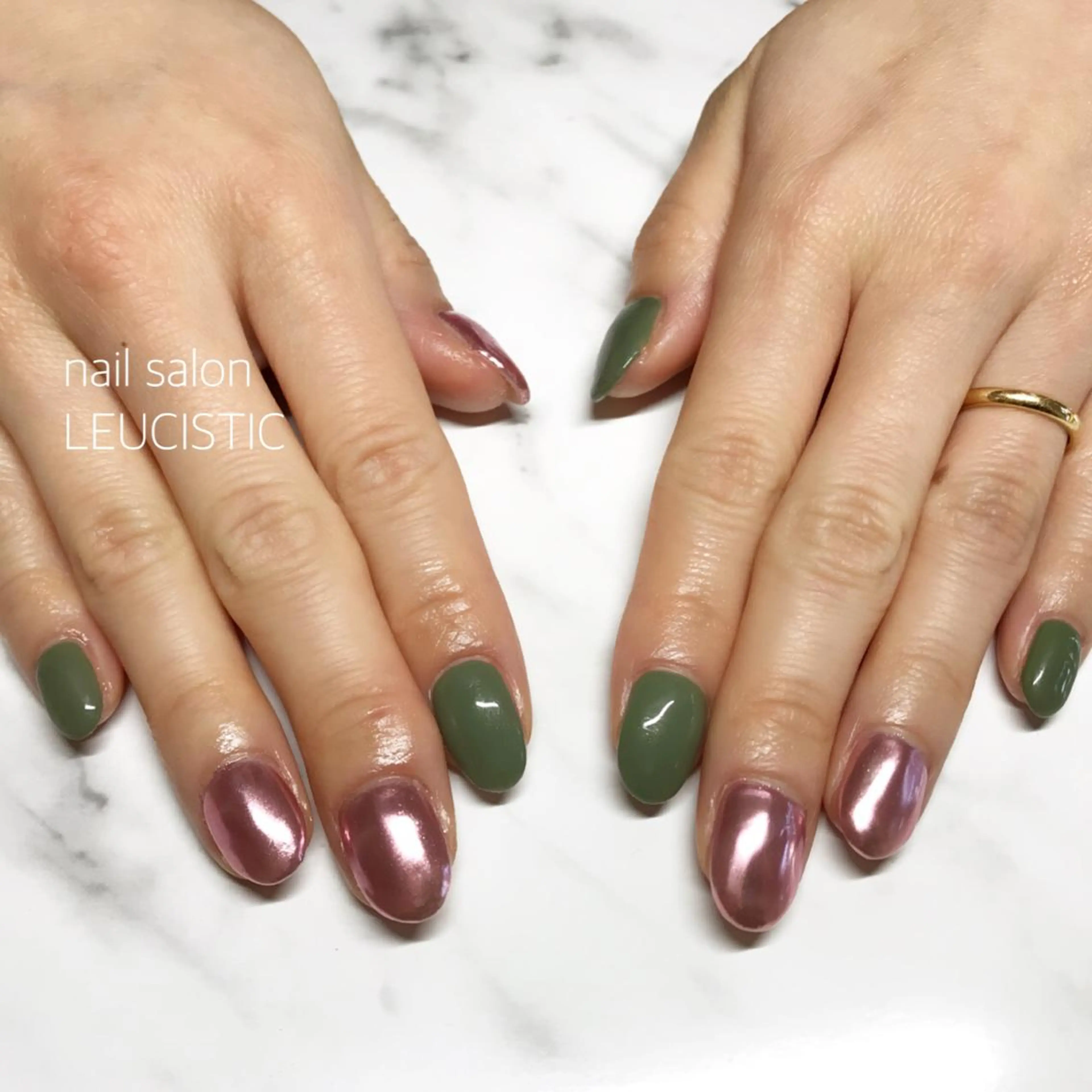 ネイル ミラーネイル ピンク 美時雨・bishigure所属・美時雨 bishigureのエステ・リラクイメージ