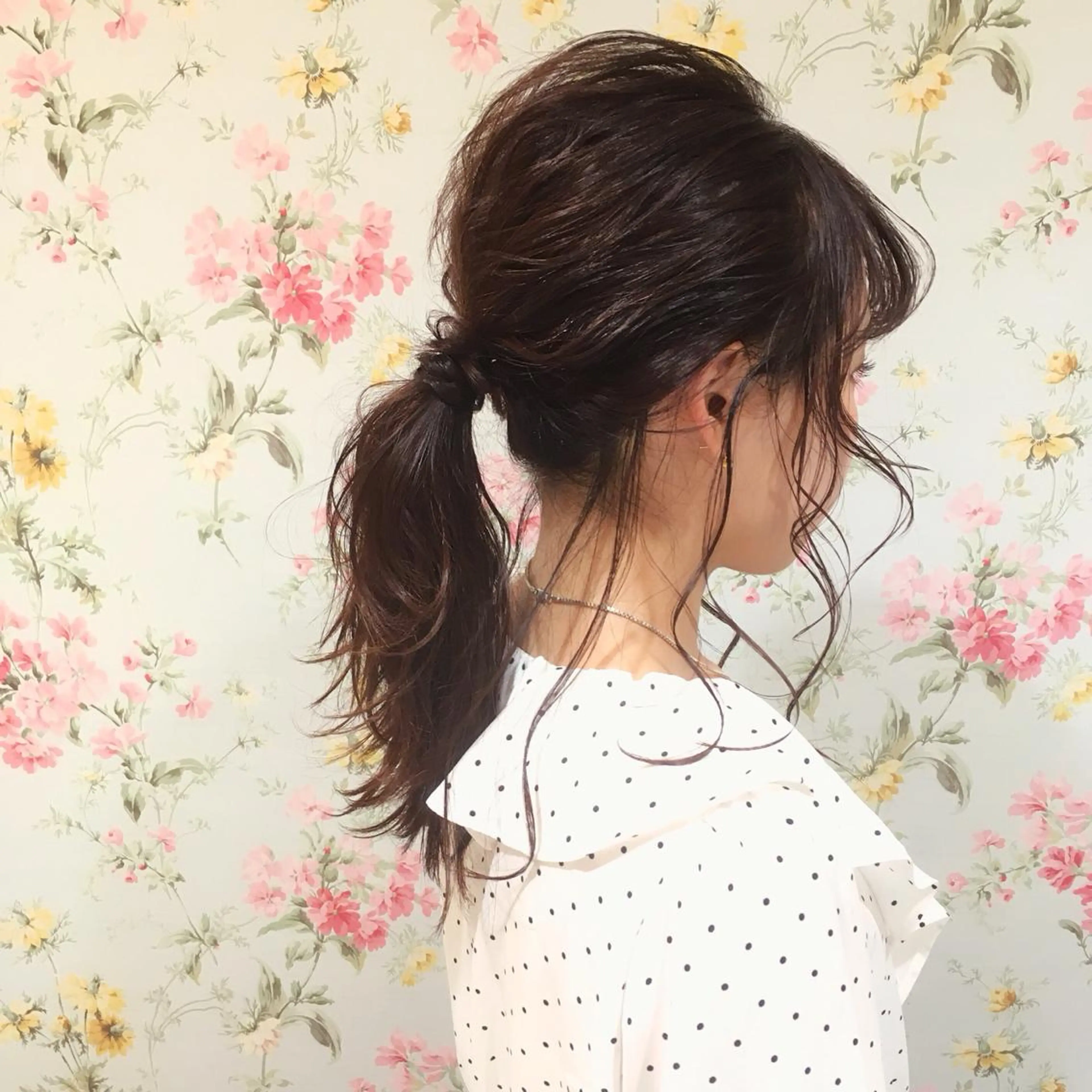 セミロング ヘアアレンジ SALON DE KIKUCHI 本店所属・菊池 栄里奈のヘアスタイル