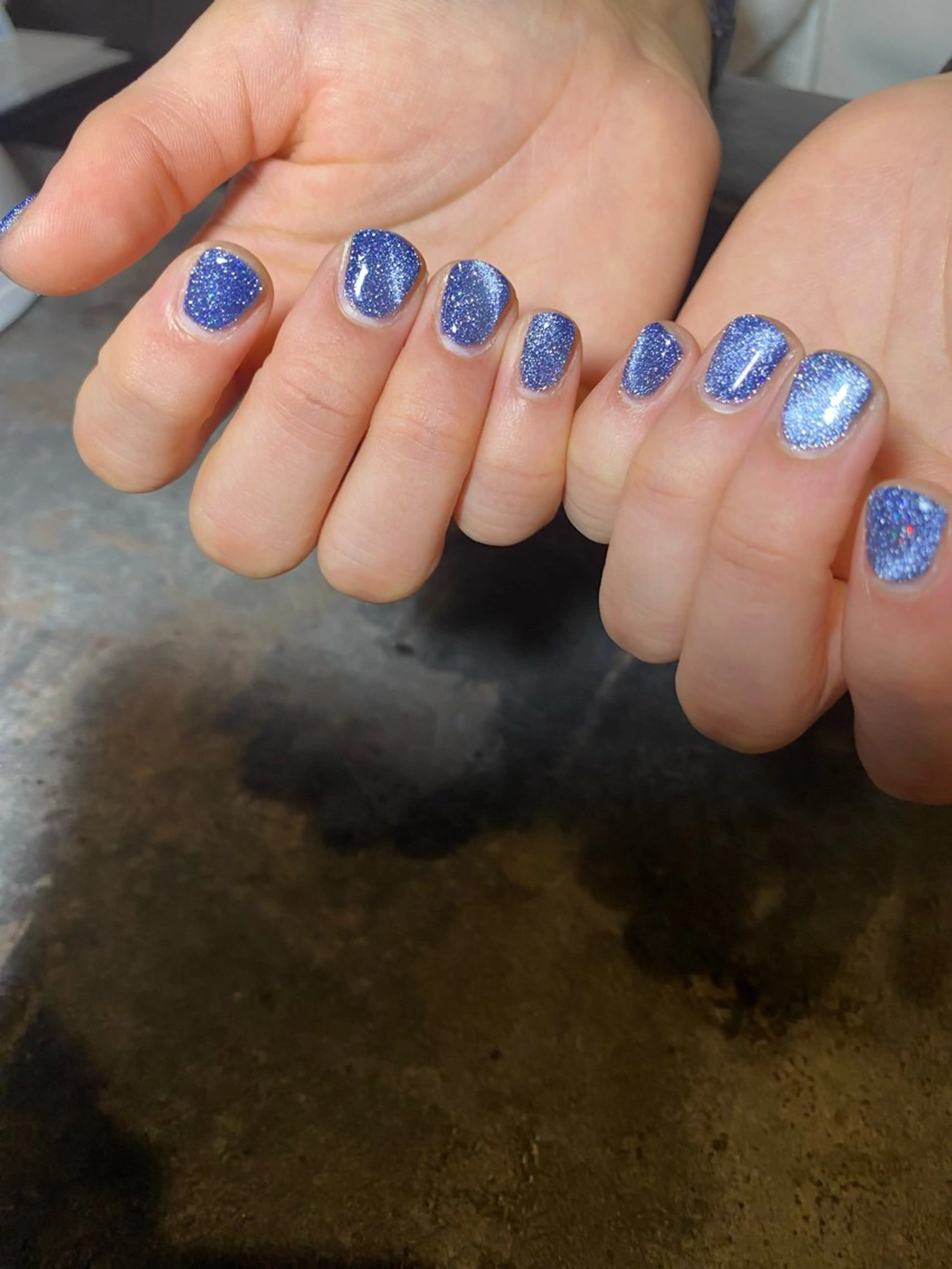 メンズ ネイル キラキラネイル マグネットネイル メンズガーデン yuriのネイルデザイン