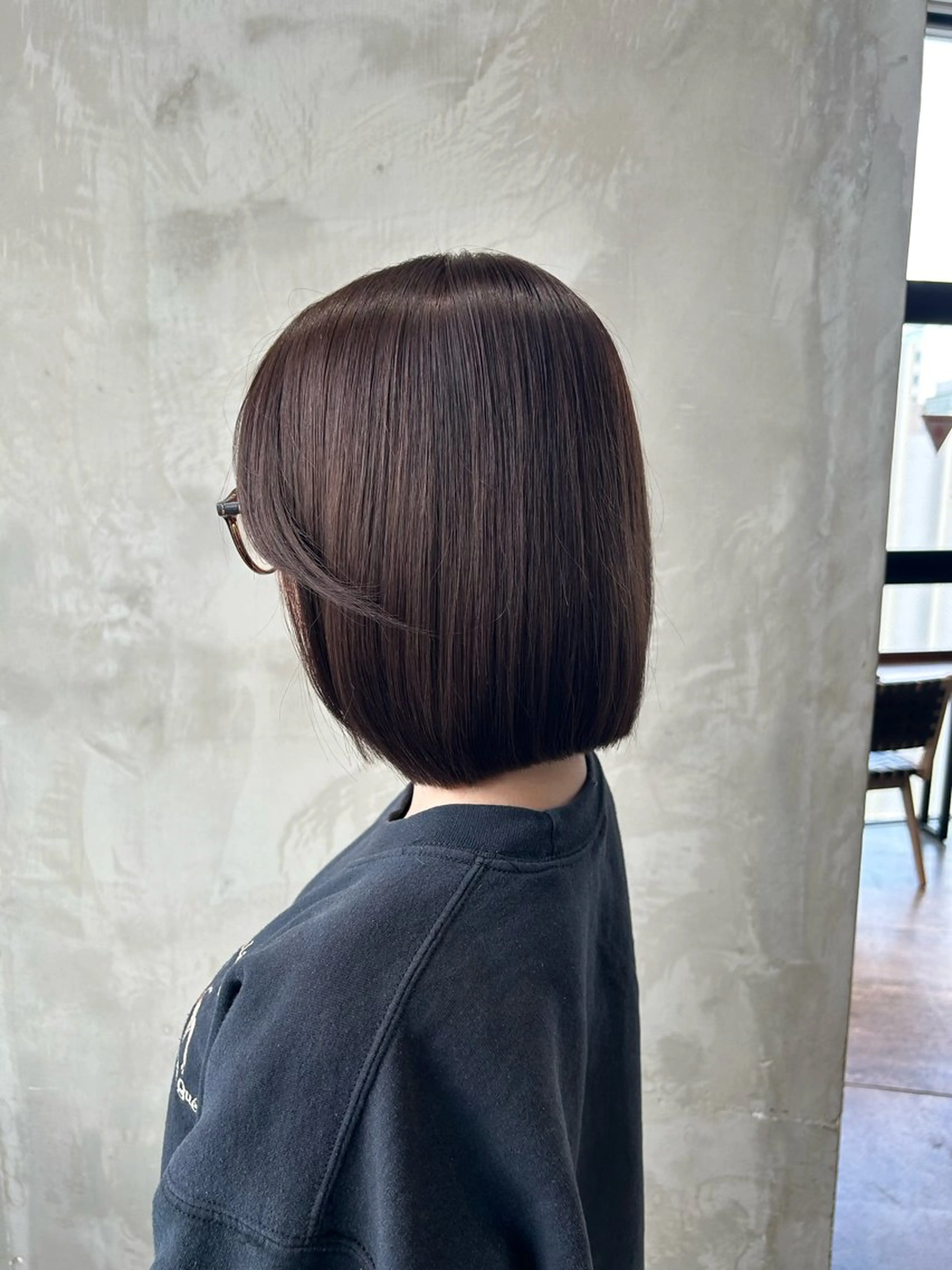 ショート カラー 渋谷/レイヤーボブ・ 韓国ボブ特化/楓のヘアスタイル