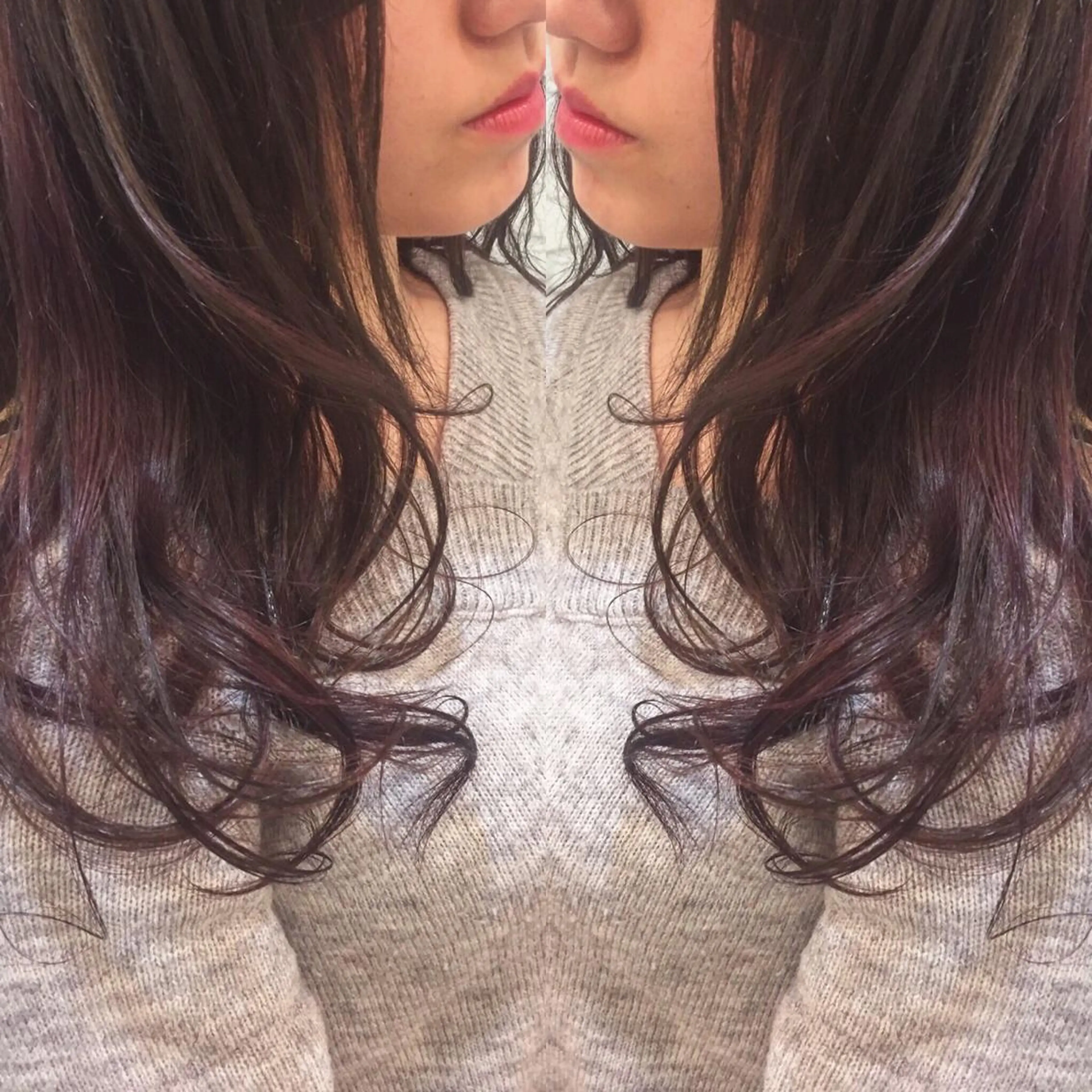 ロング カラー ハイライトカラー ハイライト 平内 賢人のヘアスタイル