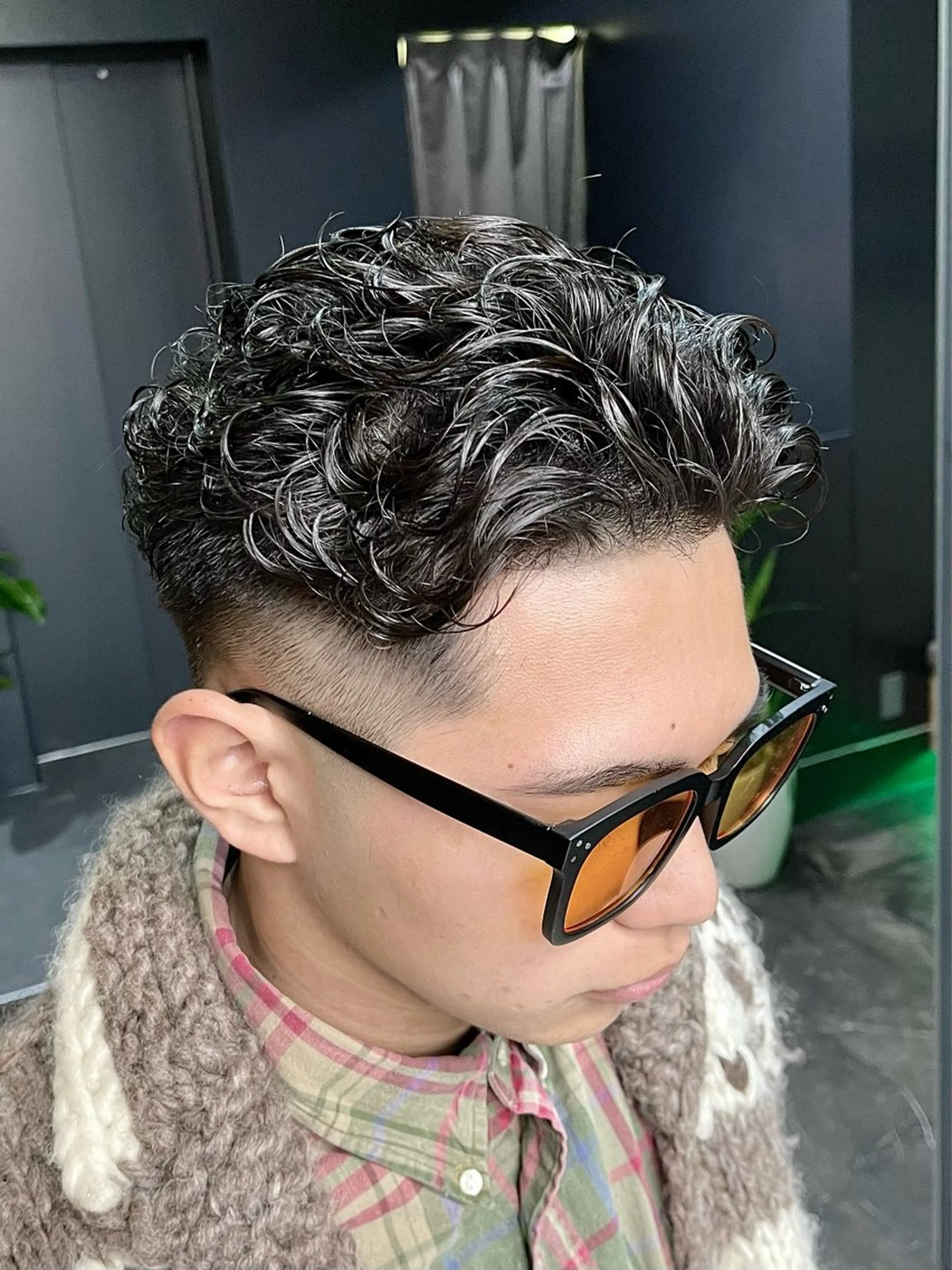 ショート メンズ オールバック 外国人風カラー かずき 💈毛流れ💈のヘアスタイル