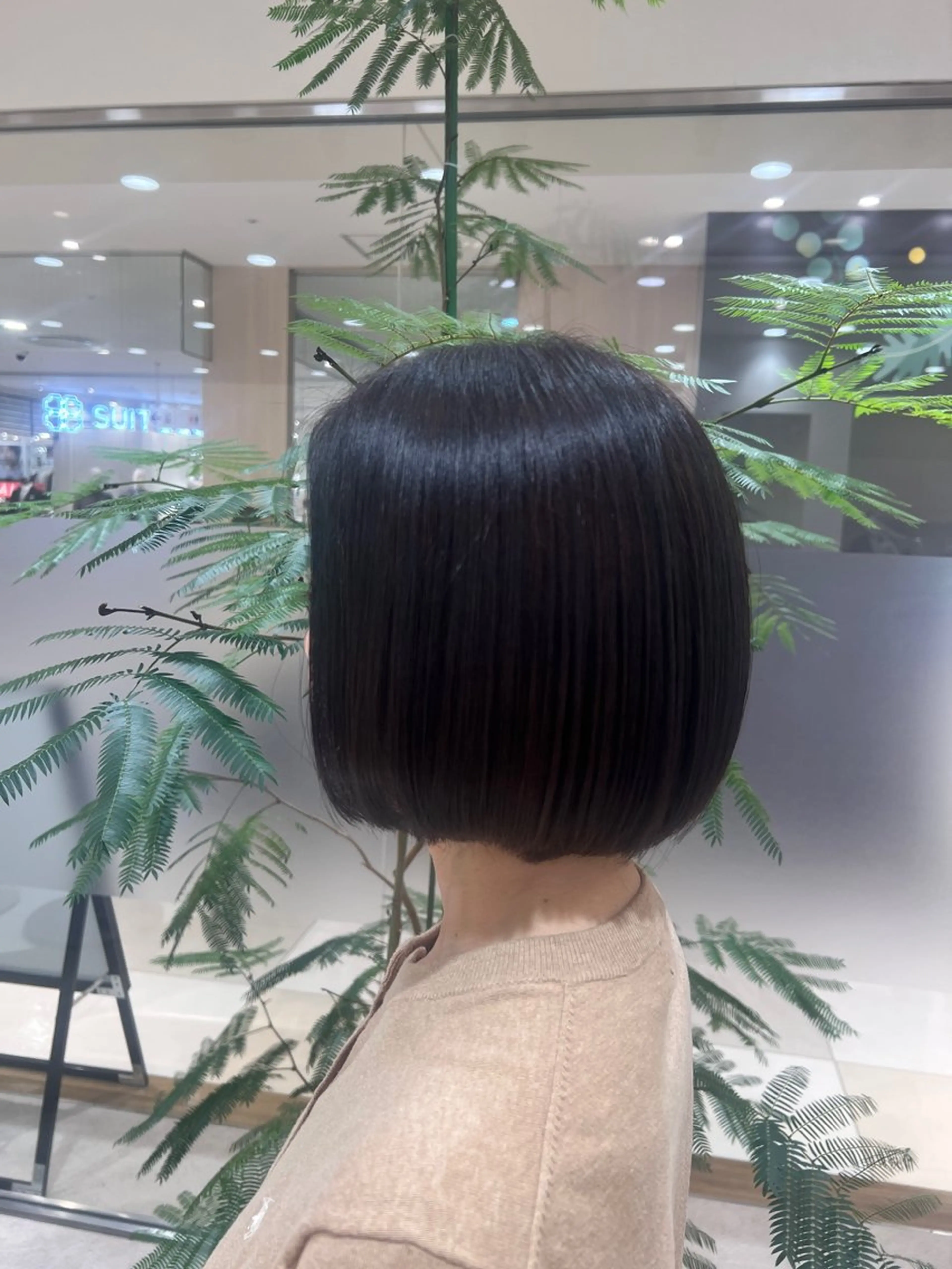 ミディアム アッシュ ボブ 中田 昂汰のヘアスタイル
