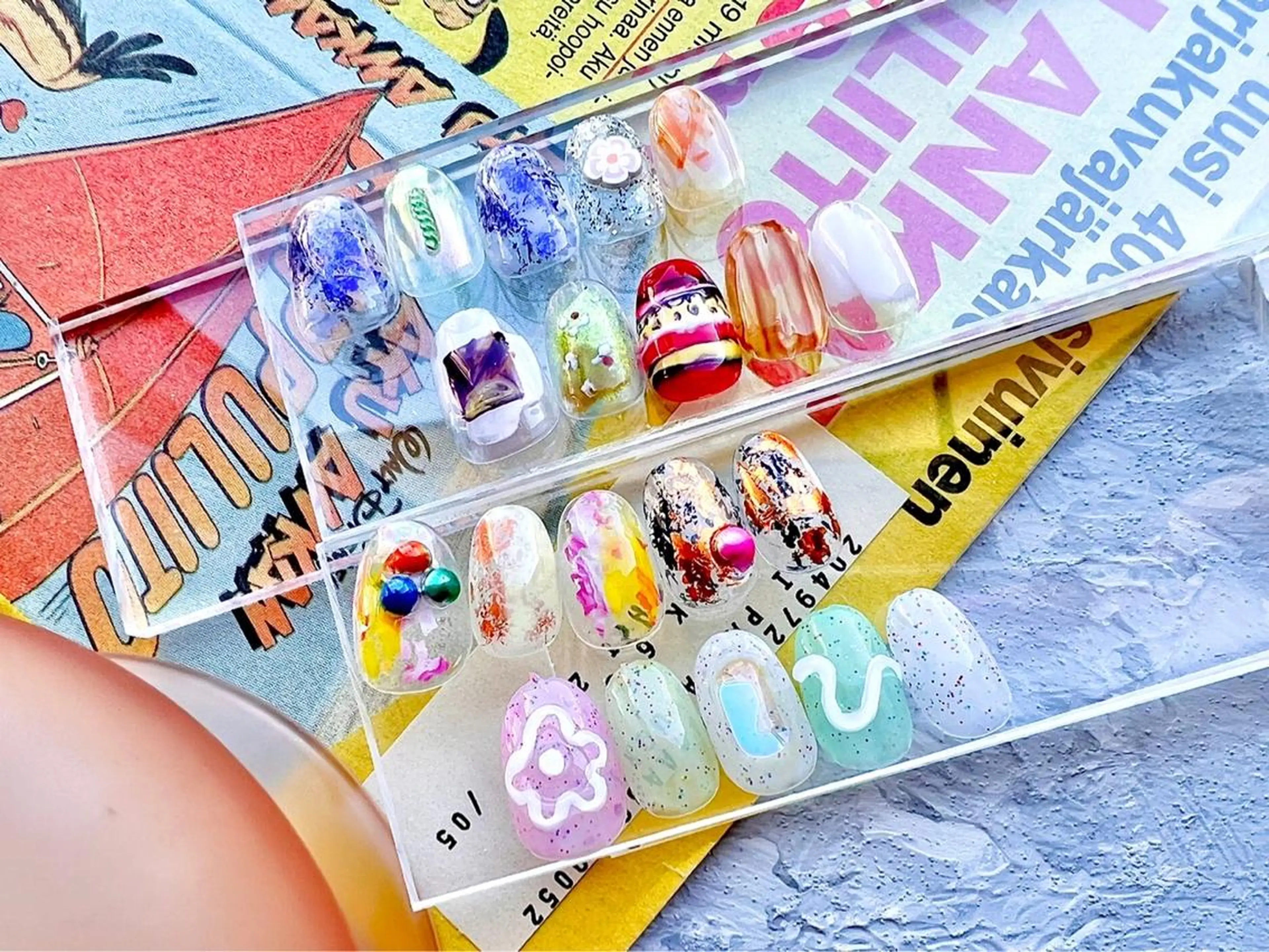 ネイル ハンドネイル 0203ムニムサン 💙Airiのネイルデザイン