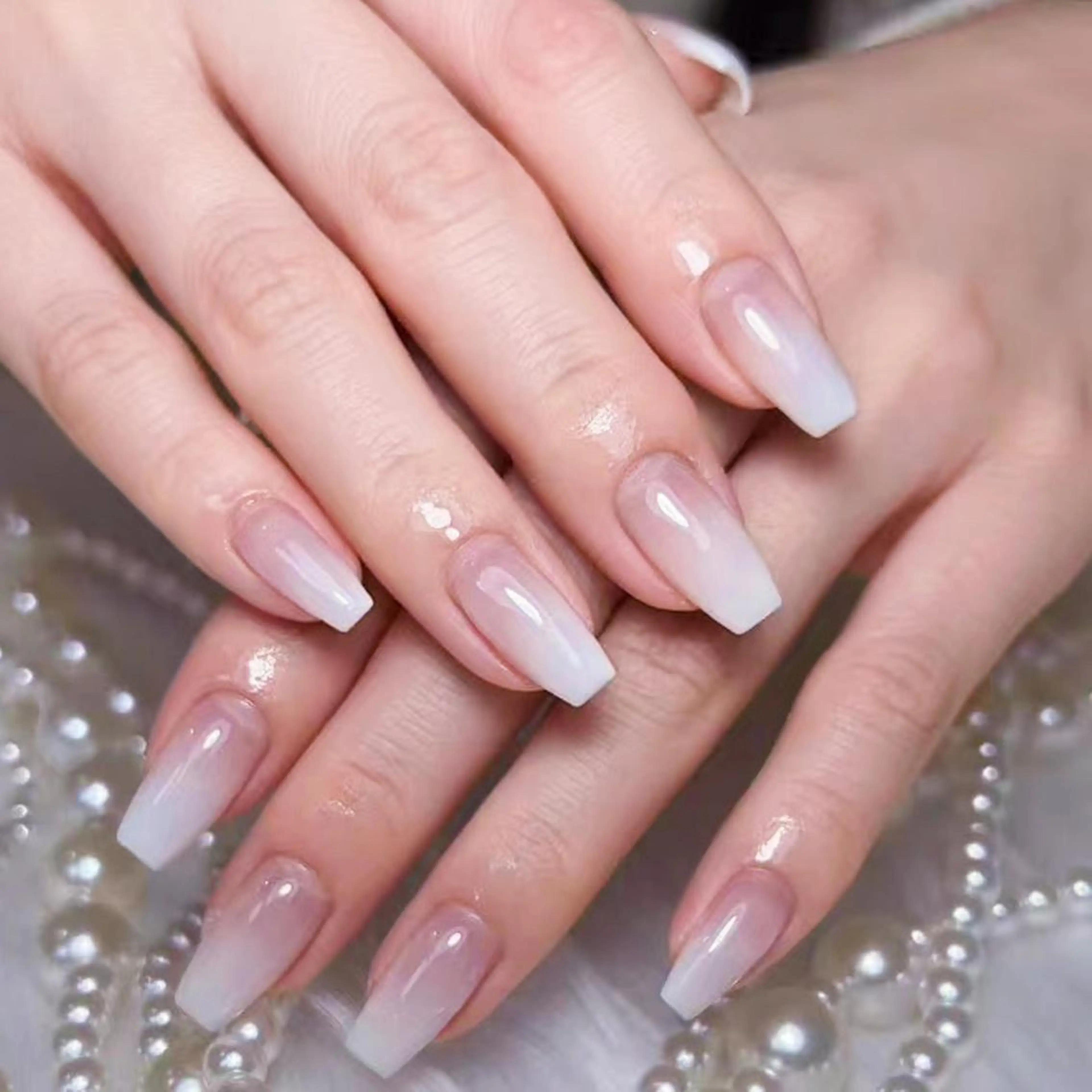 ネイル アートネイル オーロラネイル フラッシュネイル ガーリー キラキラネイル DIAMOND NailStudioのネイルデザイン