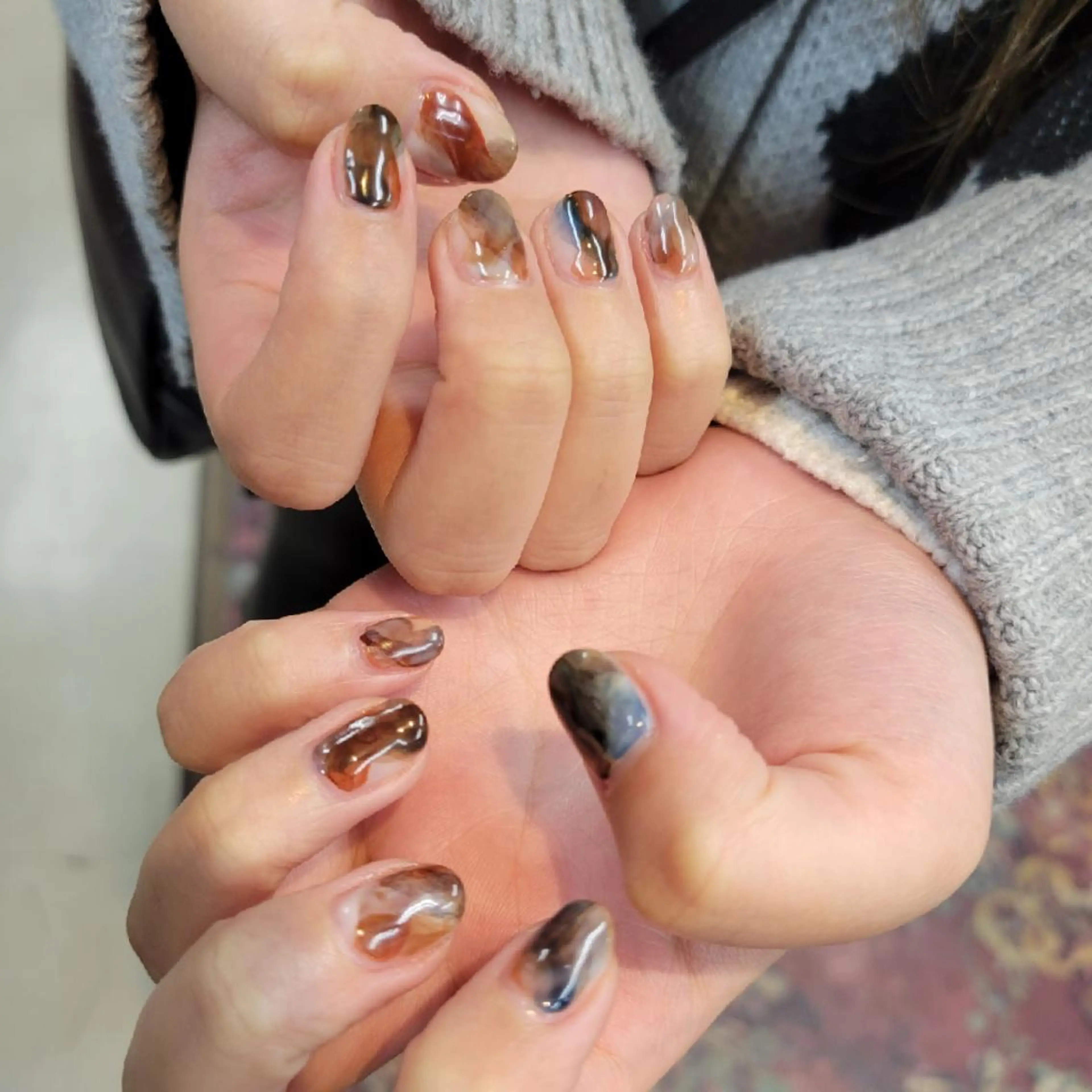 カラー ネイル ニュアンスネイル 櫛の屋浜口店所属・櫛の屋浜口店 sumireのネイルデザイン