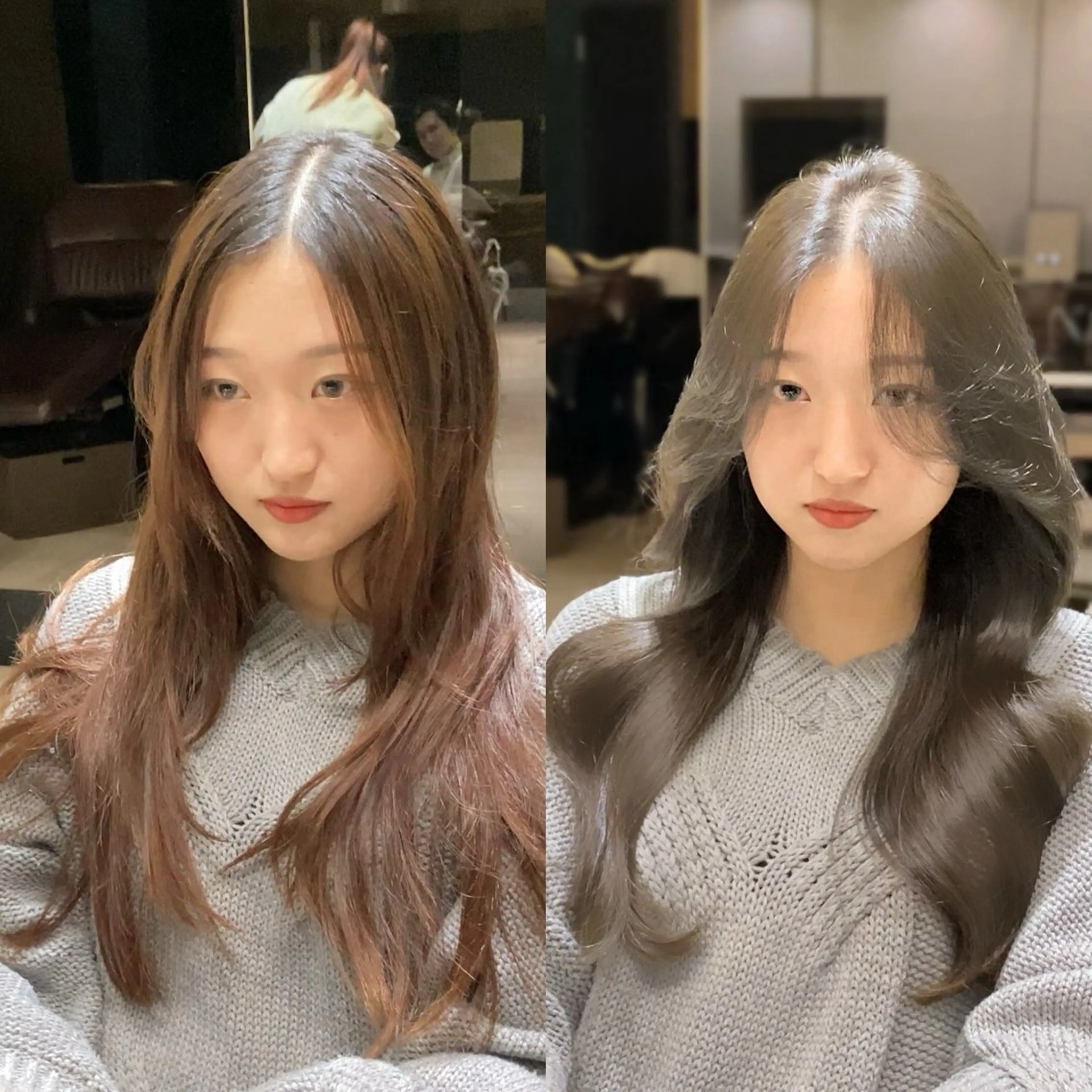 セミロング カラー ヘアアレンジ 最小顔周り&レイヤー 特化/池袋/kokiのヘアスタイル