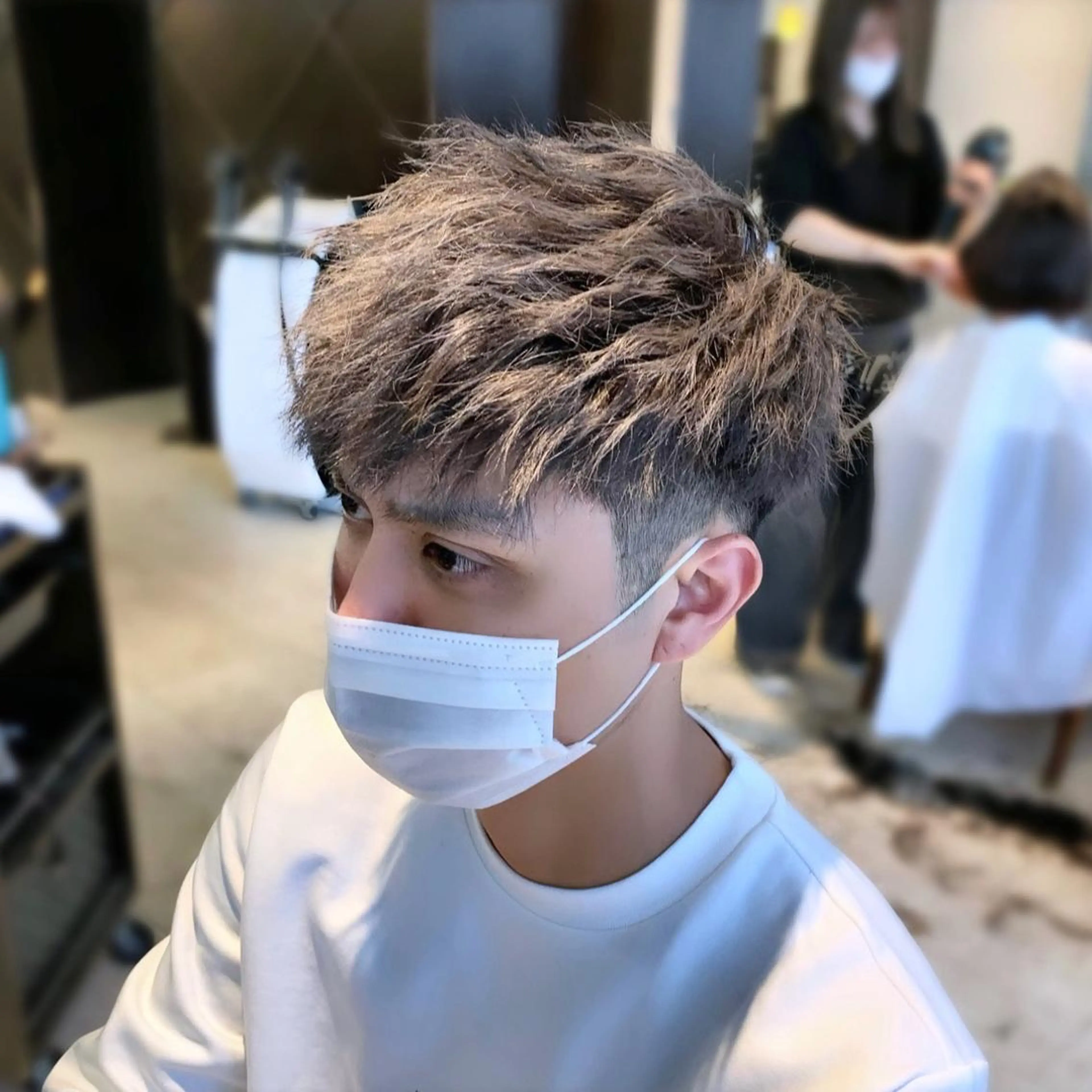 カラー パーマ メンズ グレージュ メンズ専門　井藤 雅也のヘアスタイル