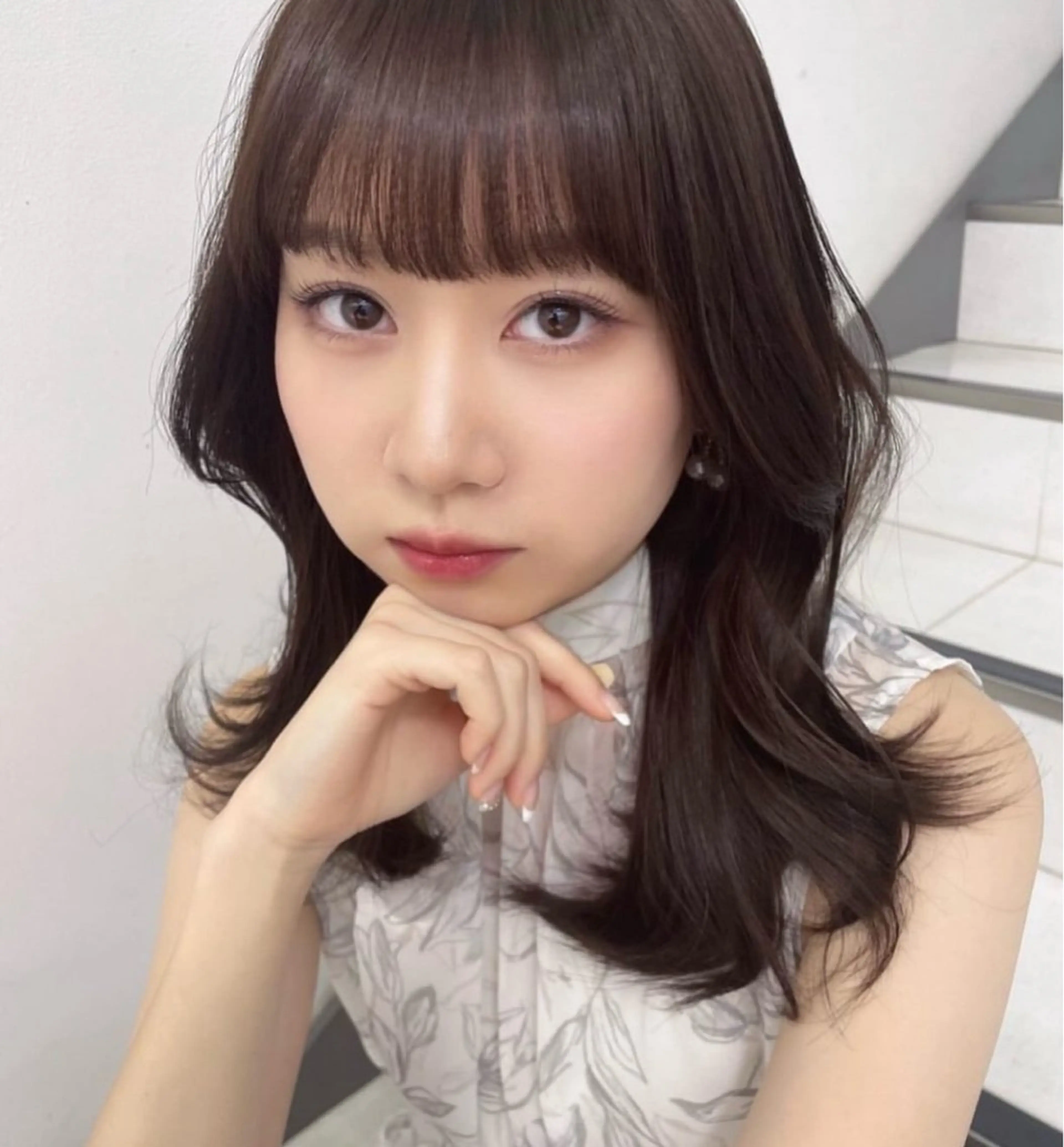 ミディアム くびれヘア 韓国風ヘア i.+sapporo所属・🩶韓国ヘア🩶 くびれ❤︎顔まわりのヘアスタイル