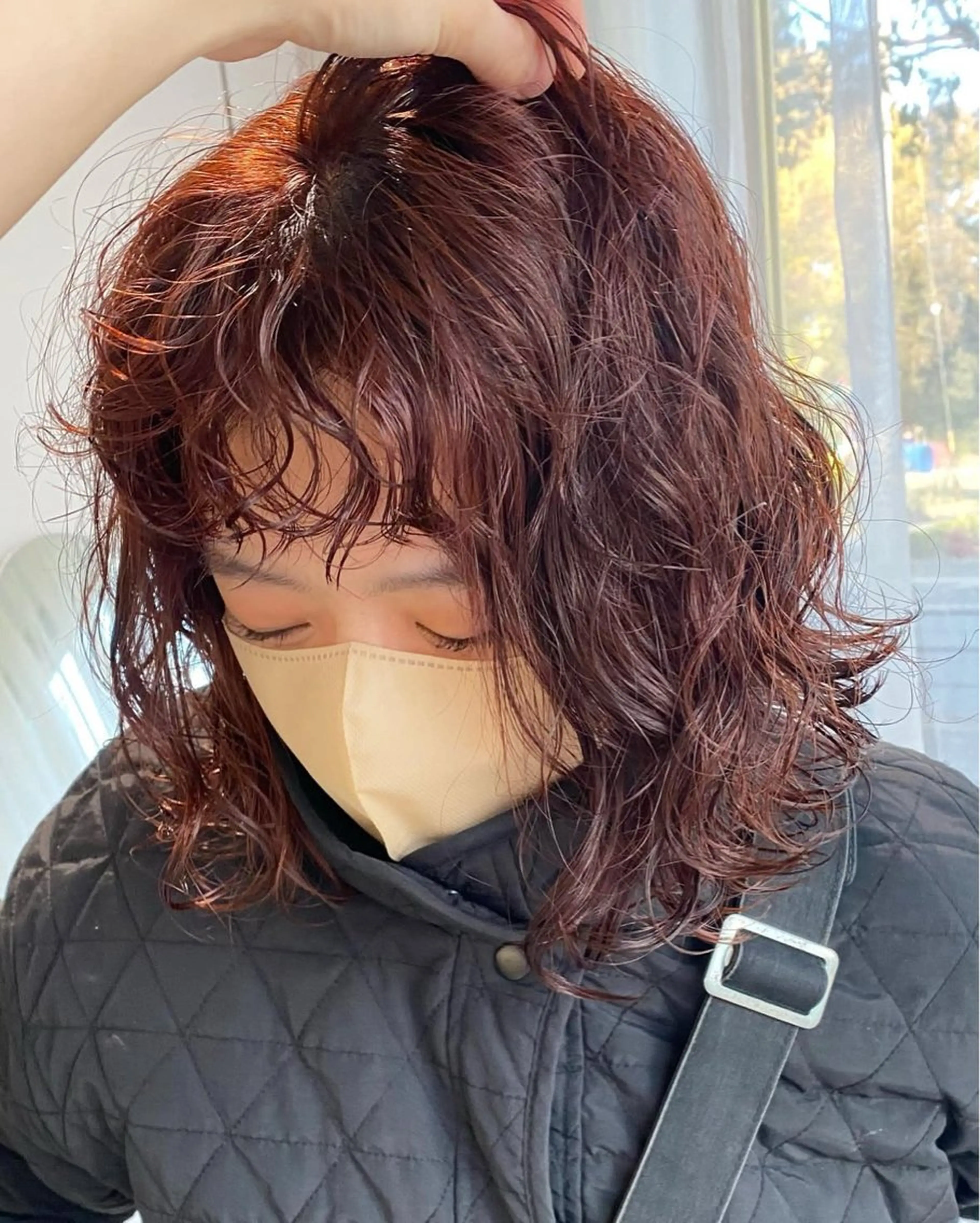 ミディアム パーマ cipre 瑞稀のヘアスタイル